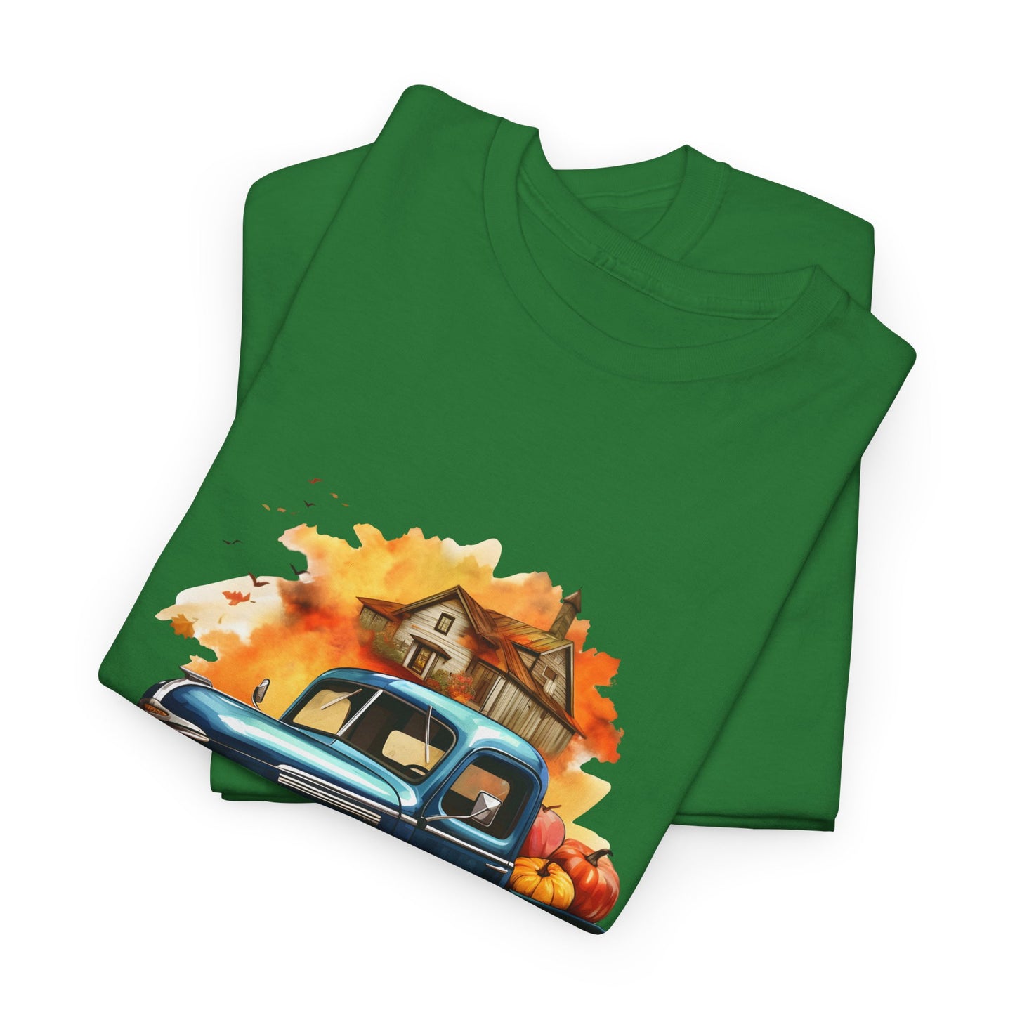 Fall Truck -Amazing Unisex Heavy Cotton Short Sleeve Tee Shirts!