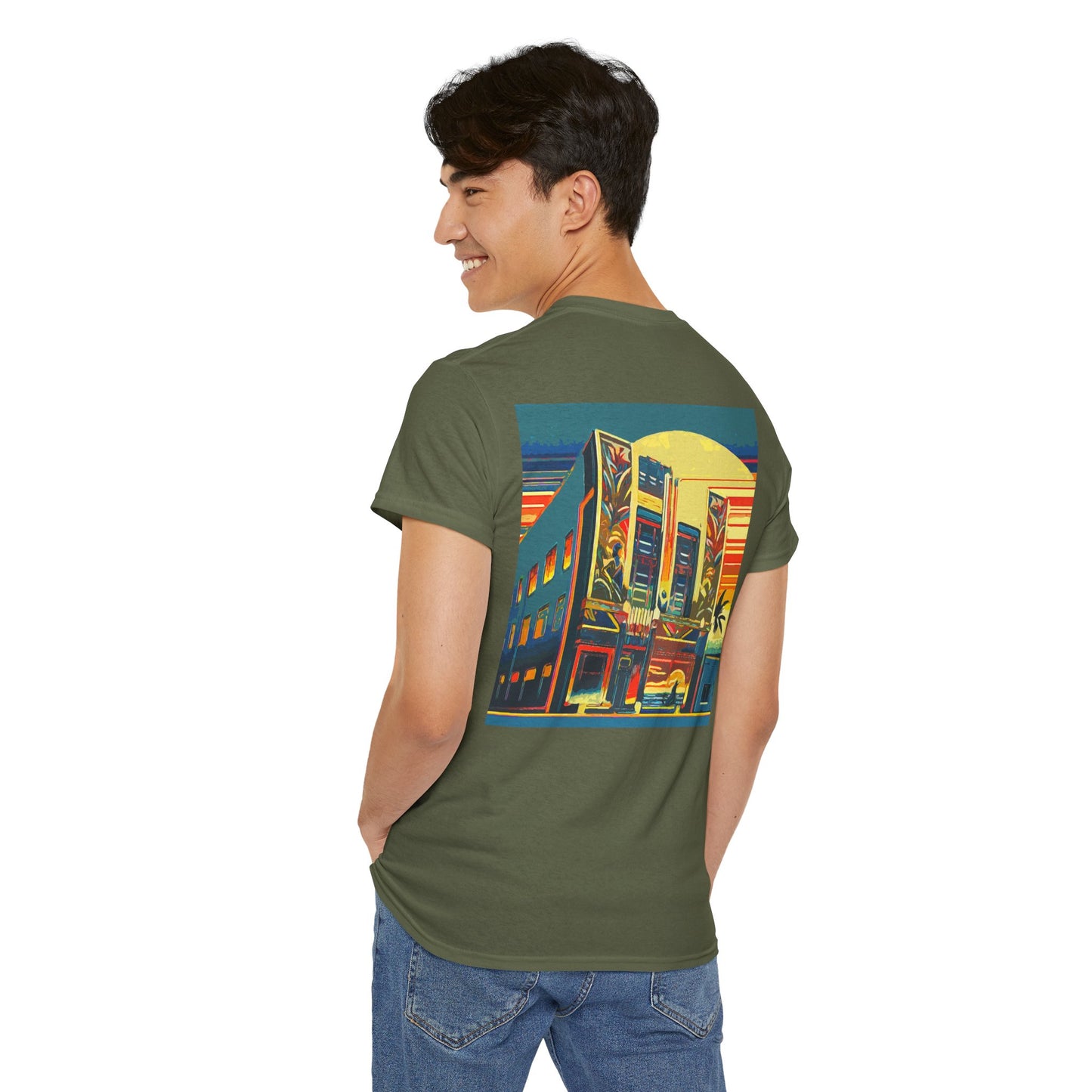 Art Deco Theatre - Amazing Unisex Heavy Cotton Short Sleeve Tee Shirts!