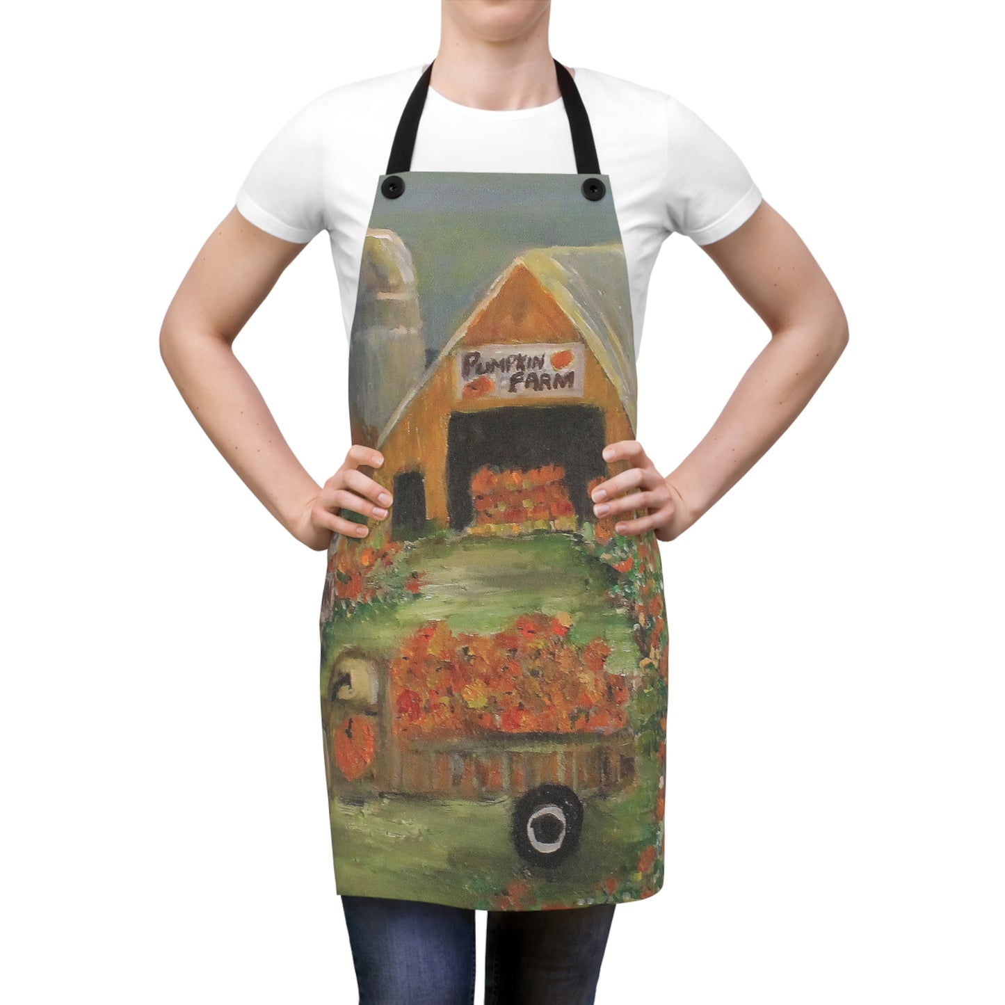 October Pumpkin Farm Apron