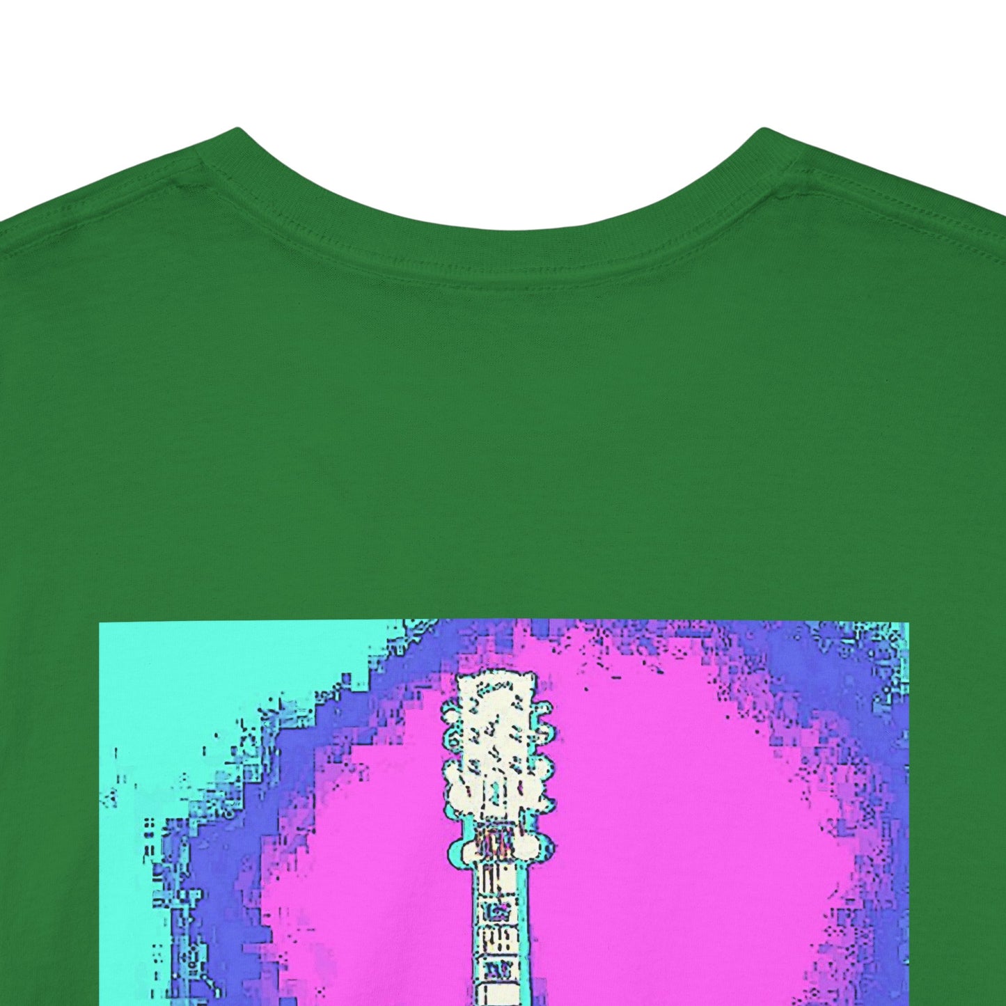 Psychedelic Guitar- Amazing Unisex Heavy Cotton Short Sleeve Tee Shirts!