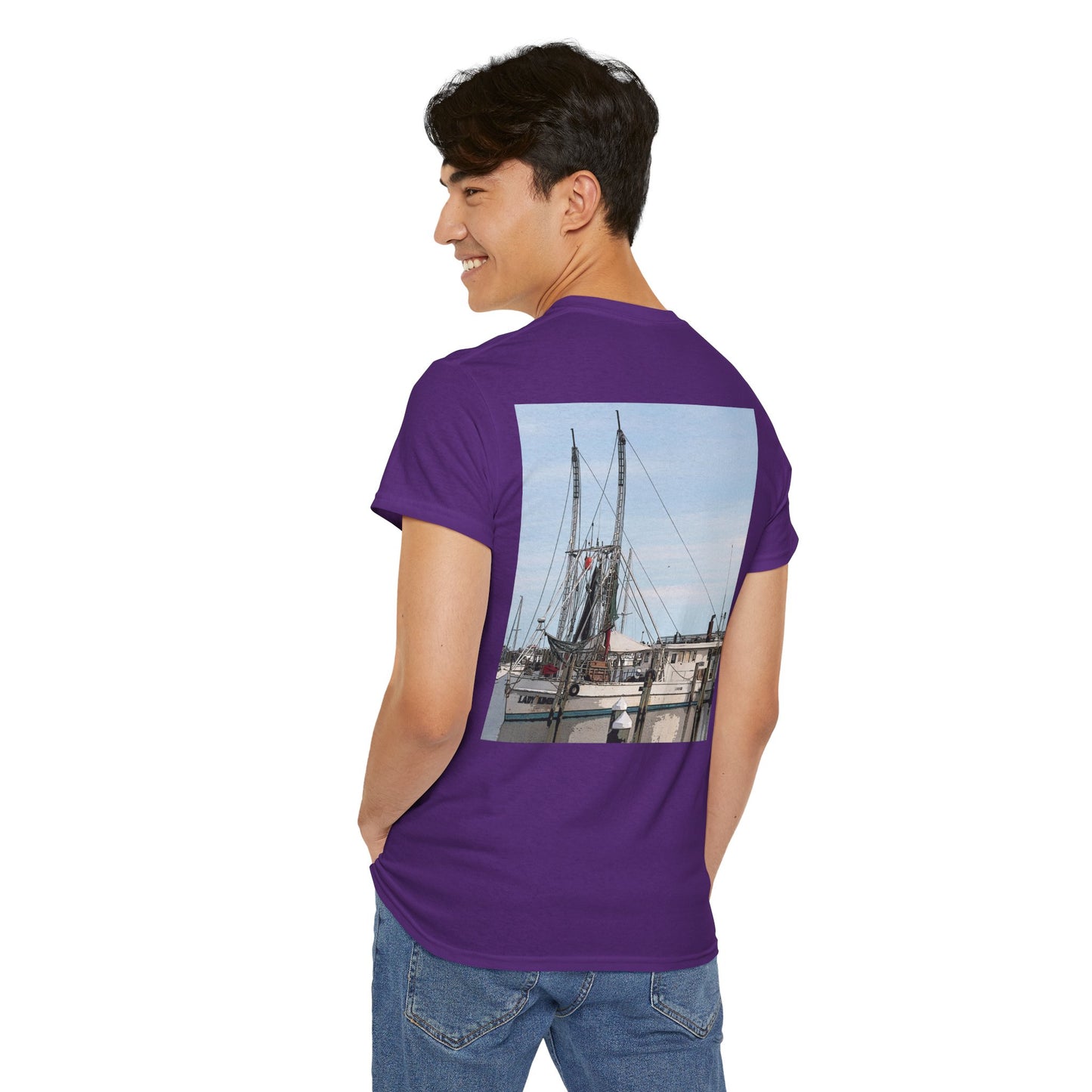 Shrimp Boat- Amazing Unisex Heavy Cotton Short Sleeve Tee Shirts!