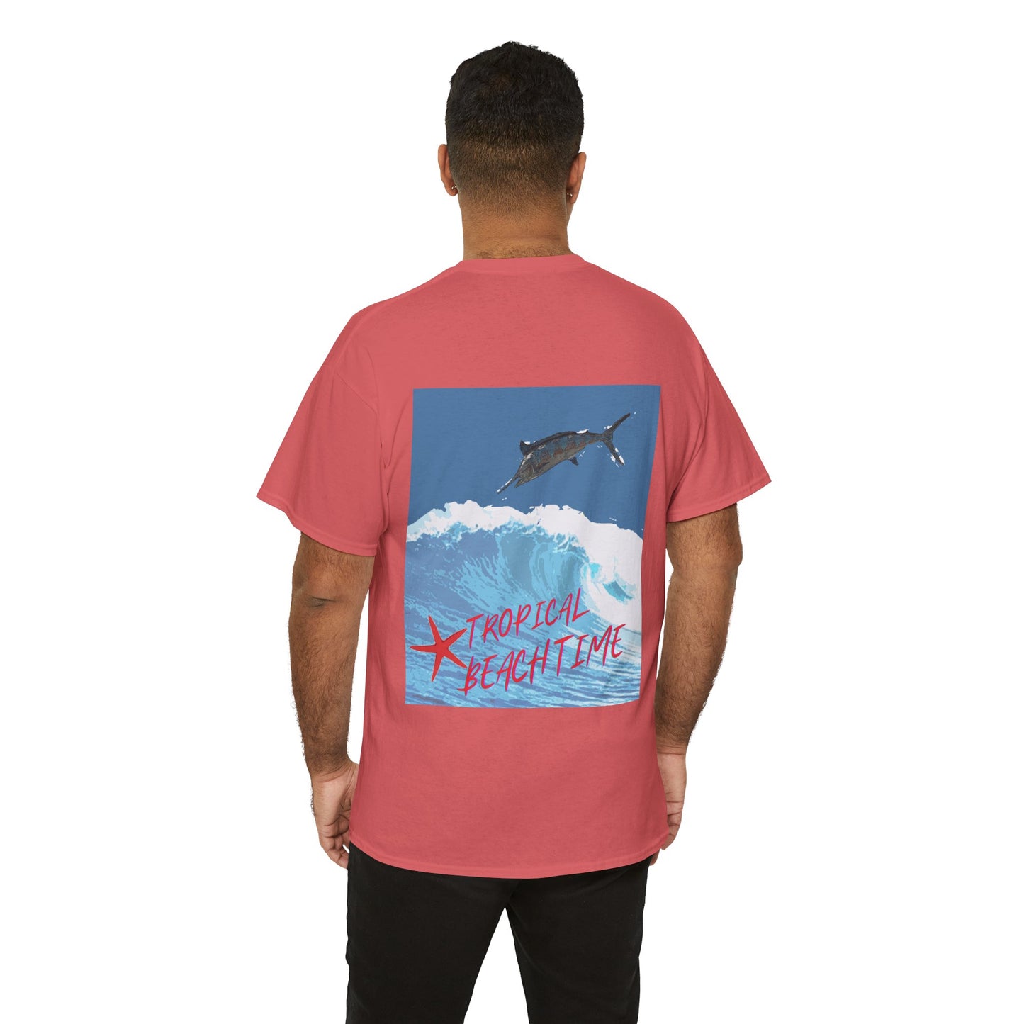 Tropical Beach Time - Amazing Unisex Heavy Cotton Tee