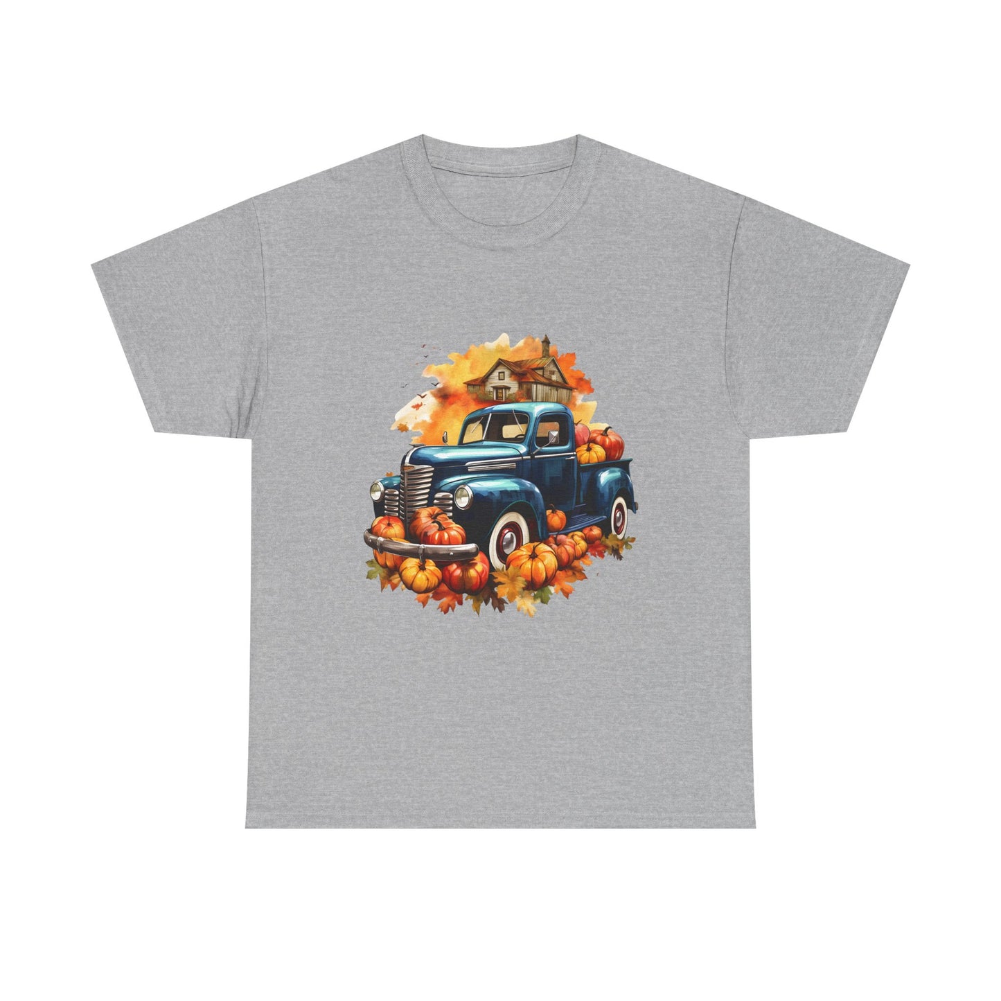 Fall Truck -Amazing Unisex Heavy Cotton Short Sleeve Tee Shirts!