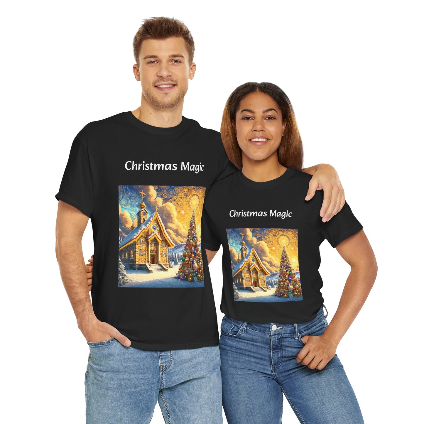 Magic Christmas Amazing Unisex Heavy Cotton Short Sleeve Tee Shirts!