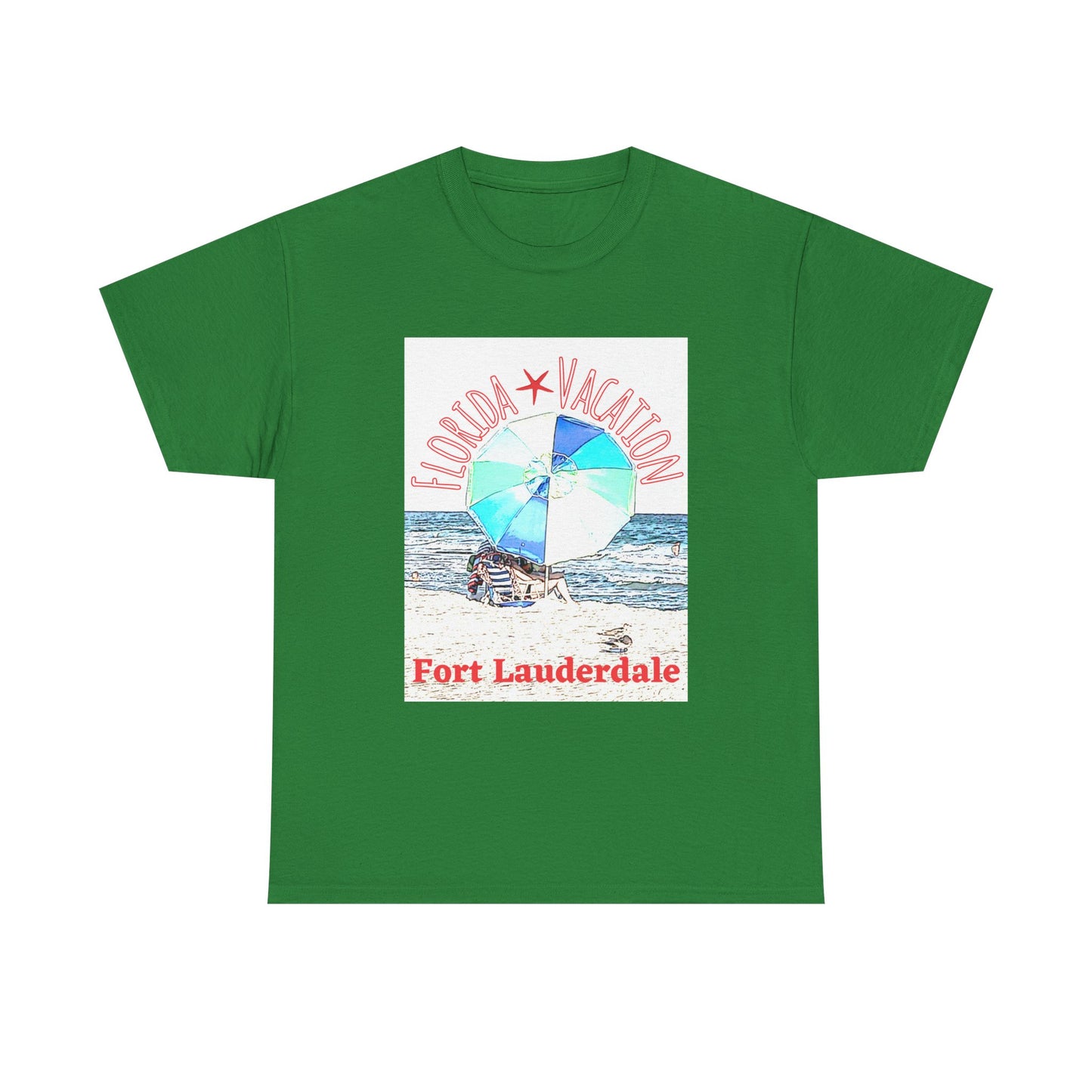 Florida Vacation Fort Lauderdale - Amazing Unisex Heavy Cotton Tee