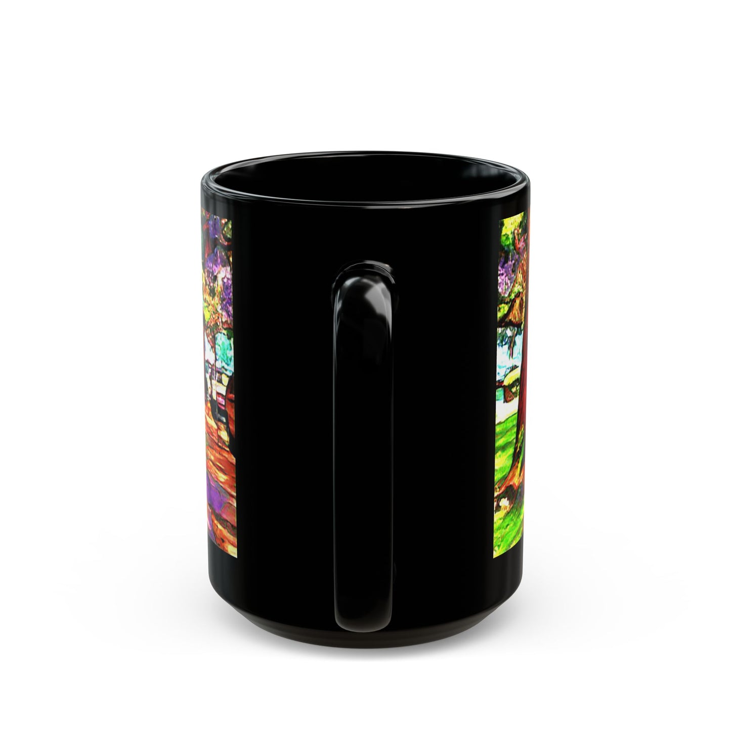 Savannah Walk - 11 oz or 15 oz Ceramic Black Mugs