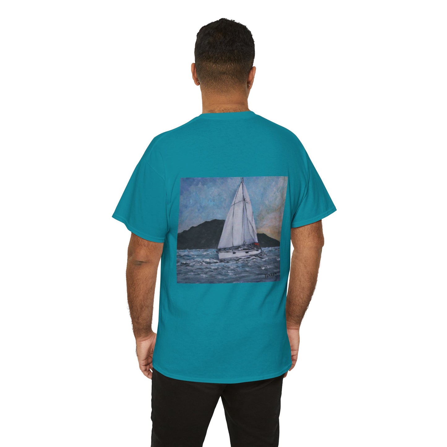 Smoothly Sailing - Amazing Unisex Heavy Cotton Short Sleeve Tee Shirts!