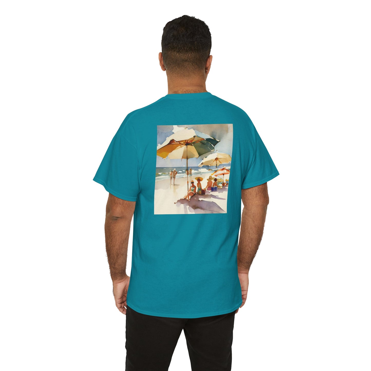 At the Beach Amazing Unisex Heavy Cotton Short Sleeve Tee Shirts!