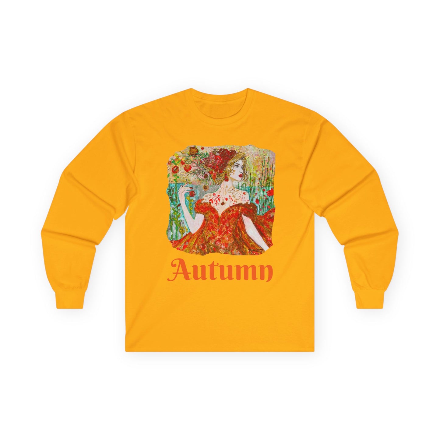 "Autumn" Long Sleeve Casual Unisex Tee Shirt