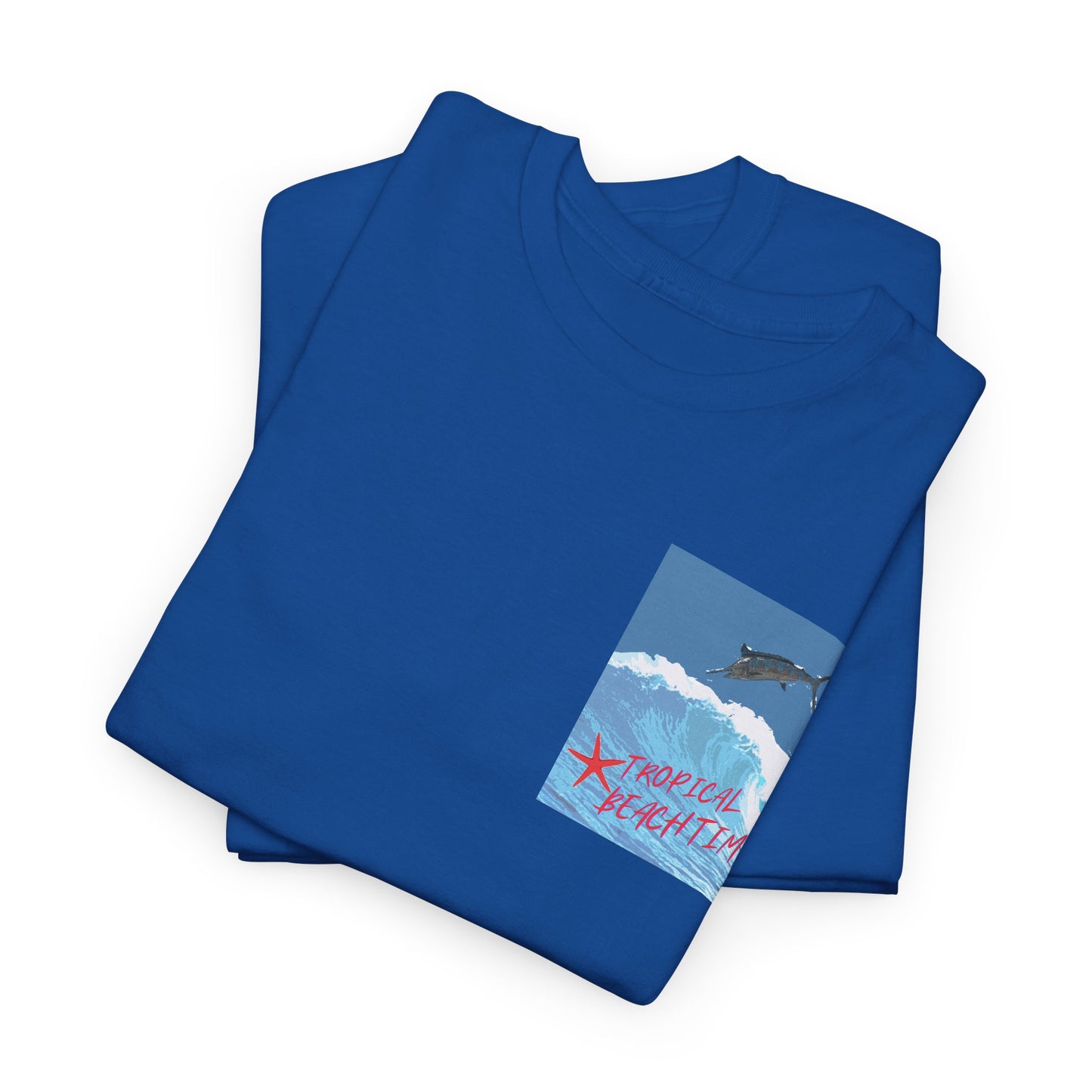 Tropical Beach Time - Amazing Unisex Heavy Cotton Tee