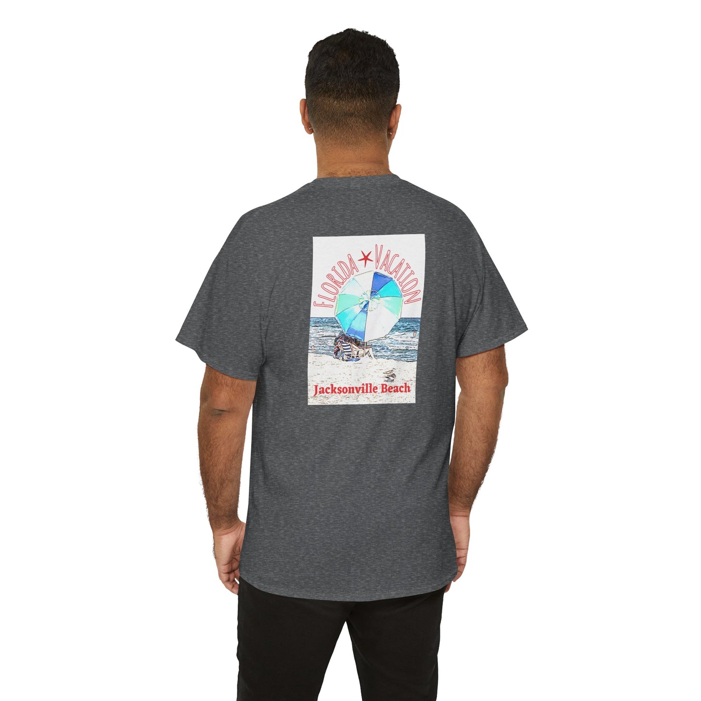 Florida Vacation Jacksonville - Amazing Unisex Heavy Cotton Short Sleeve Tee Shirts!