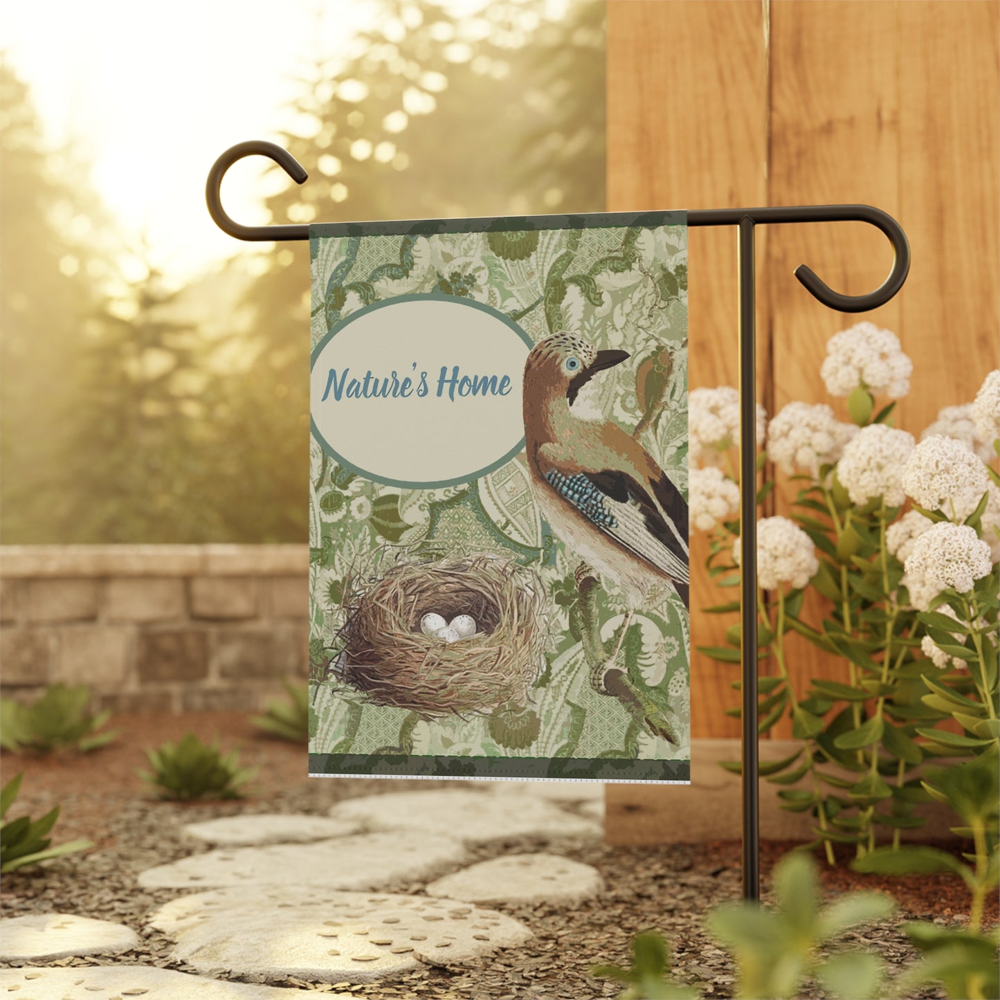 Nature's Home. Garden & House Banner
