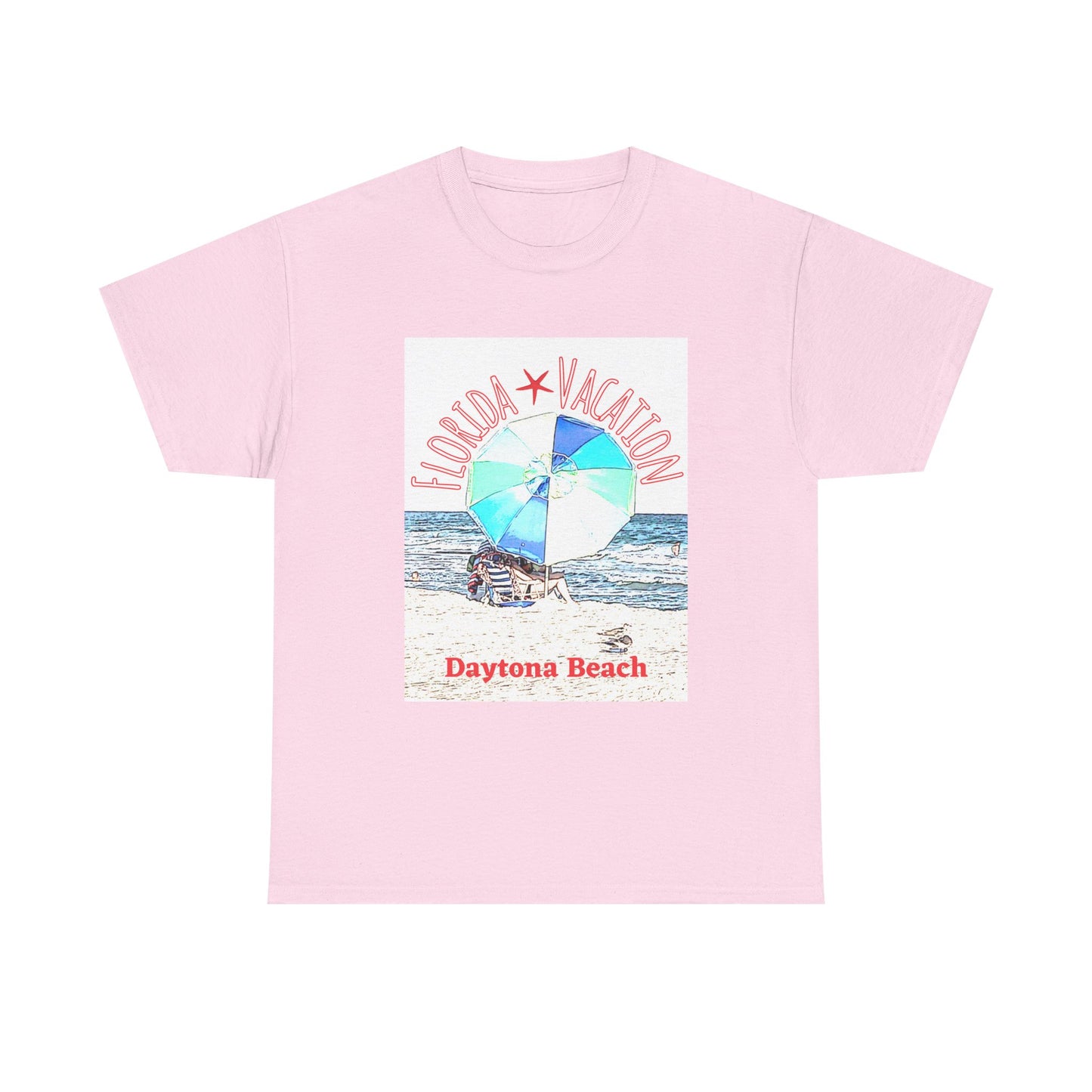 Florida Vacation Daytona Beach - Amazing Unisex Heavy Cotton Tee