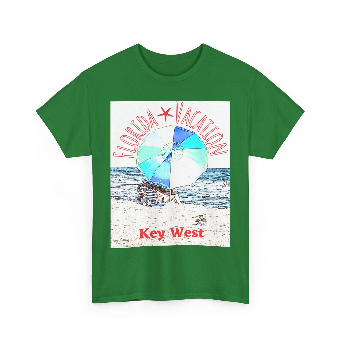 Florida Vacation Key West - Amazing Unisex Heavy Cotton Tee