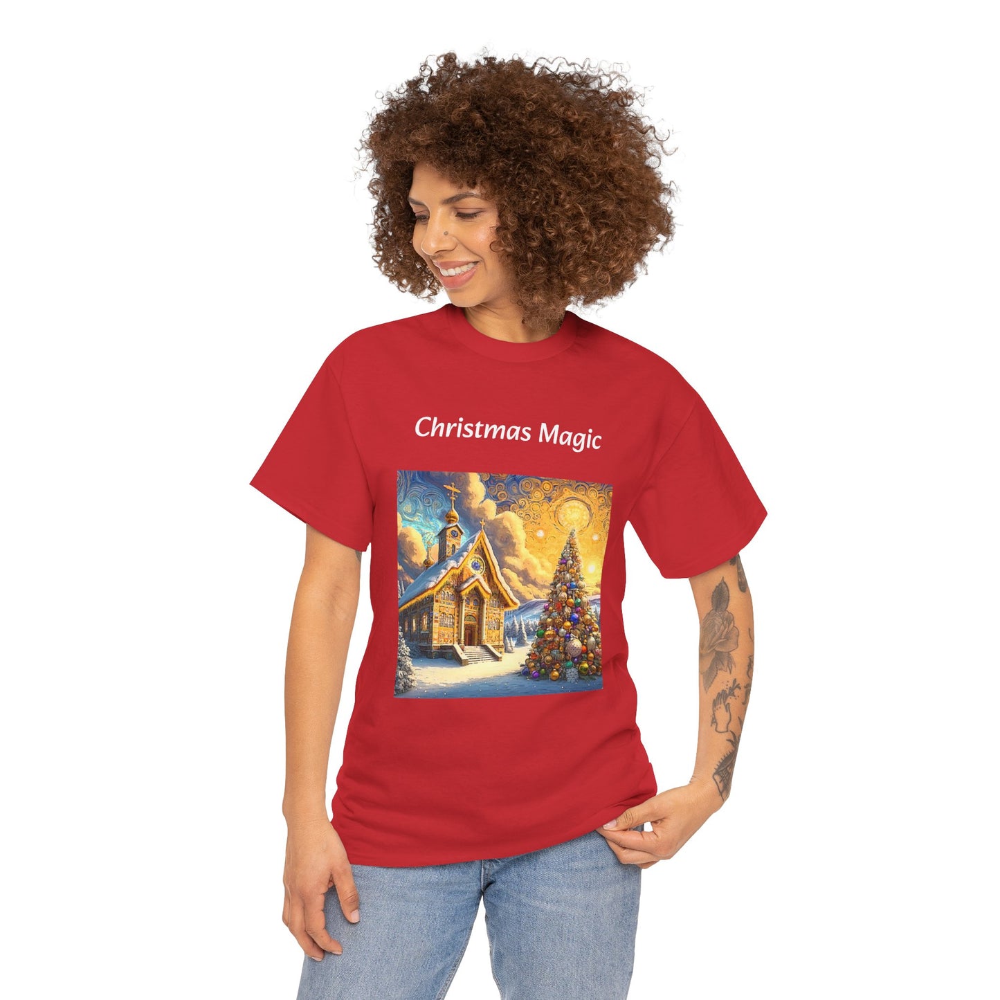 Magic Christmas Amazing Unisex Heavy Cotton Short Sleeve Tee Shirts!
