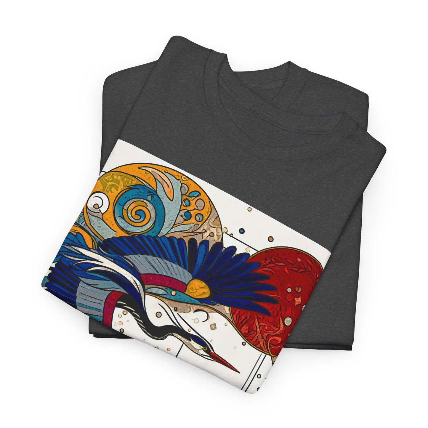 Blue Heron - Amazing Unisex Heavy Cotton Short Sleeve Tee Shirts!