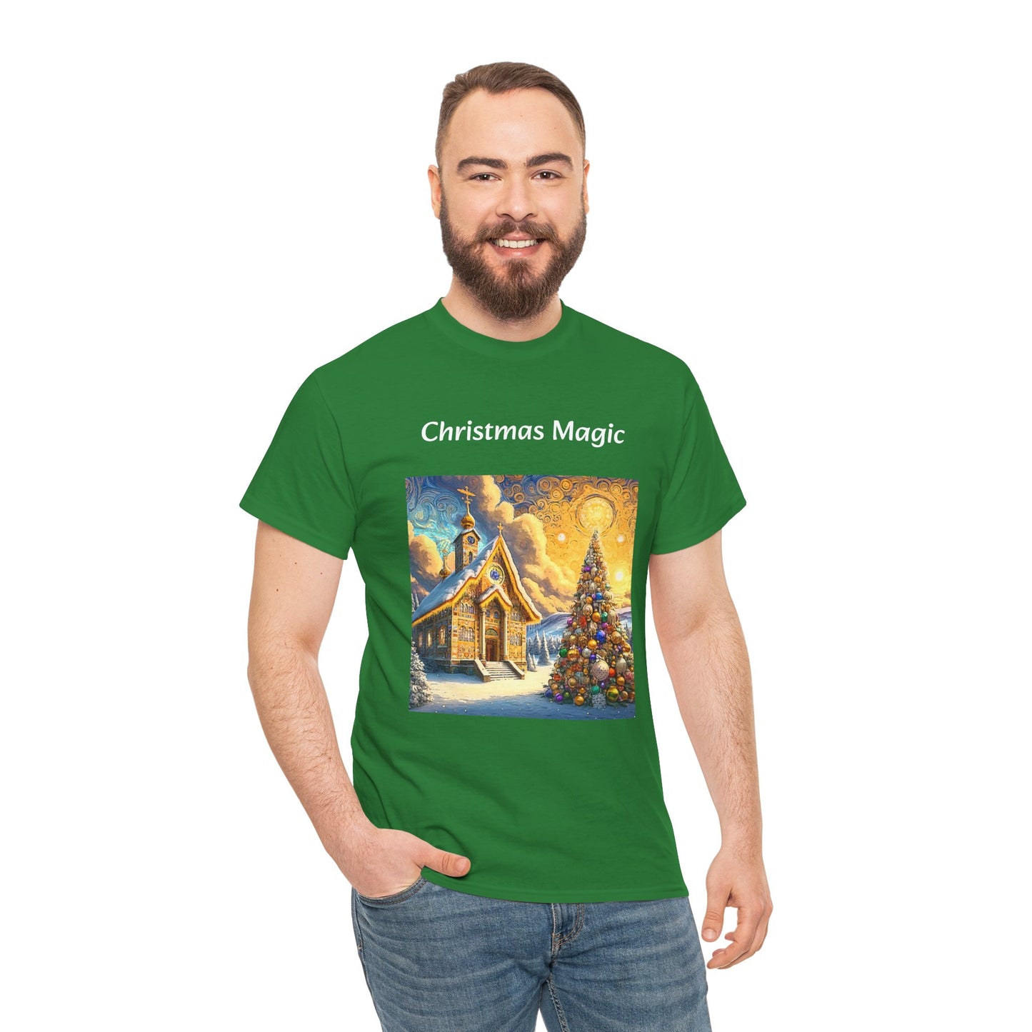 Magic Christmas Amazing Unisex Heavy Cotton Short Sleeve Tee Shirts!