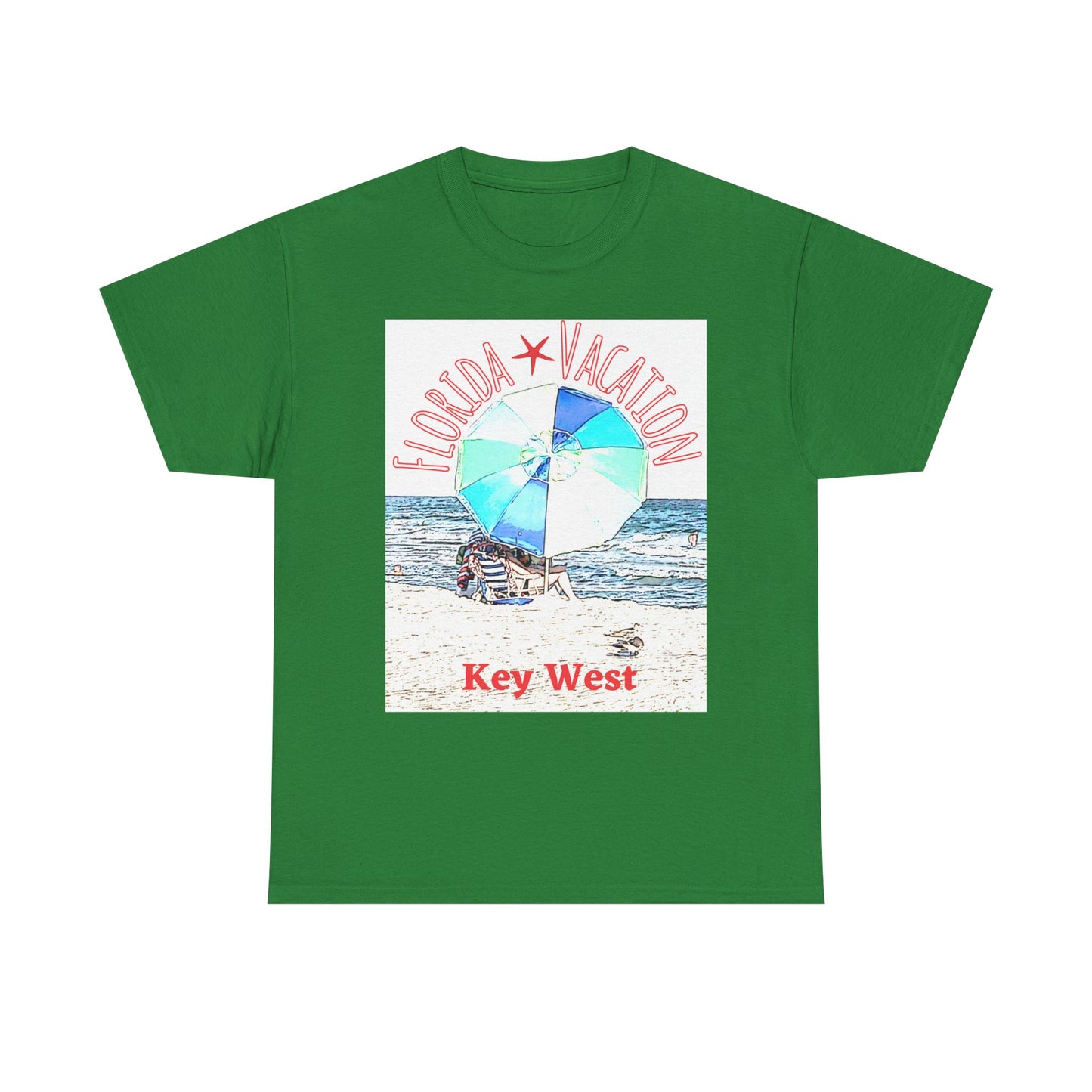 Florida Vacation Key West - Amazing Unisex Heavy Cotton Tee