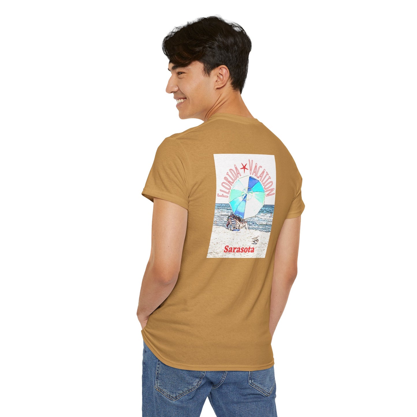 Florida Vacation Sarasota - Amazing Unisex Heavy Cotton Short Sleeve Tee Shirts!