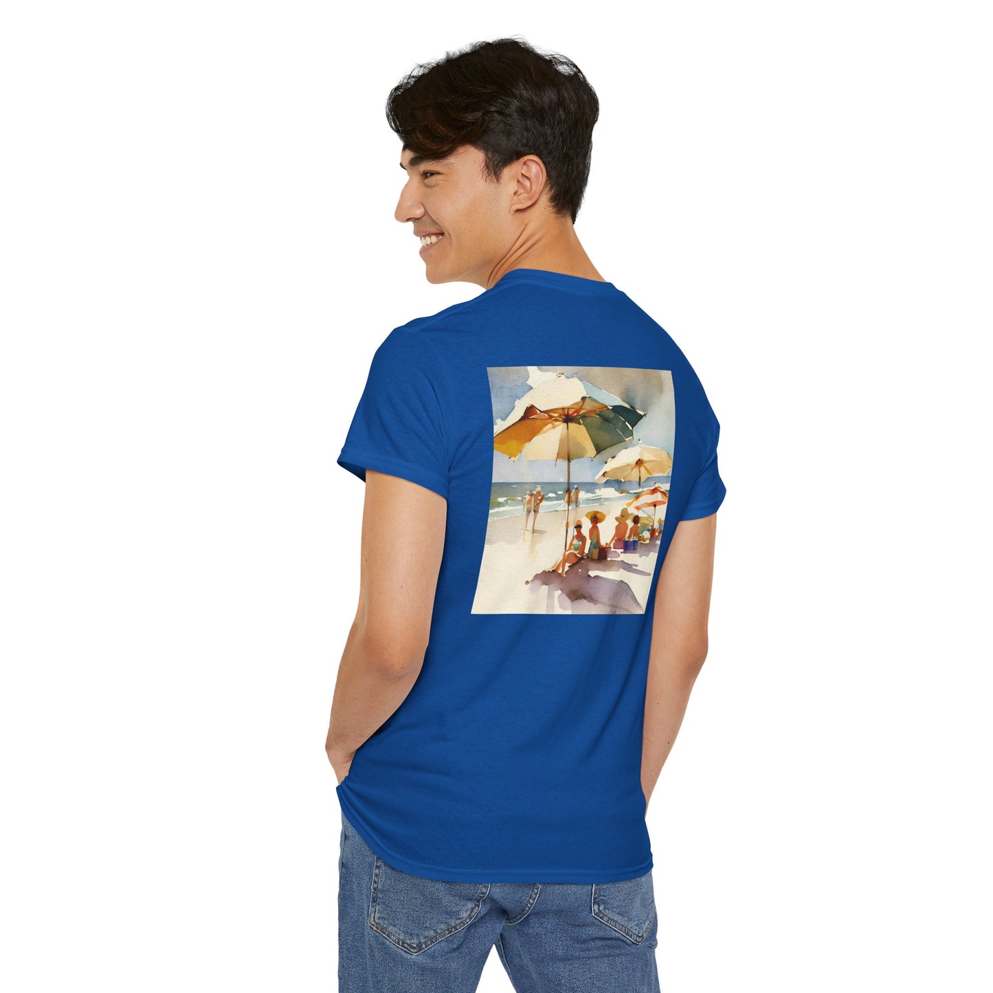 At the Beach Amazing Unisex Heavy Cotton Short Sleeve Tee Shirts!
