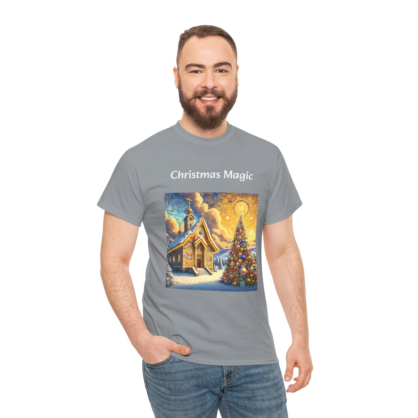 Magic Christmas Amazing Unisex Heavy Cotton Short Sleeve Tee Shirts!