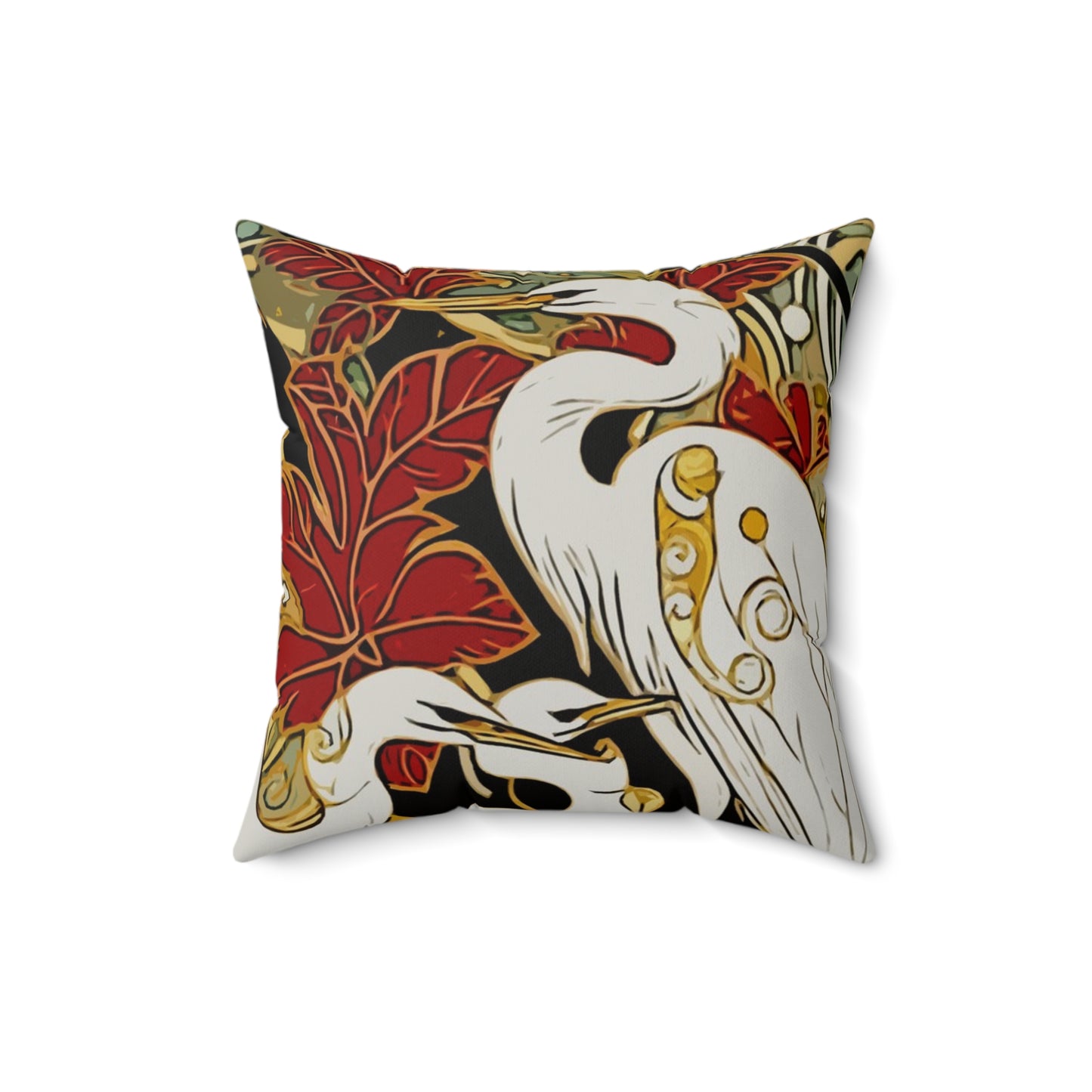 Gorgeous Birds Faux Suede Square Pillow
