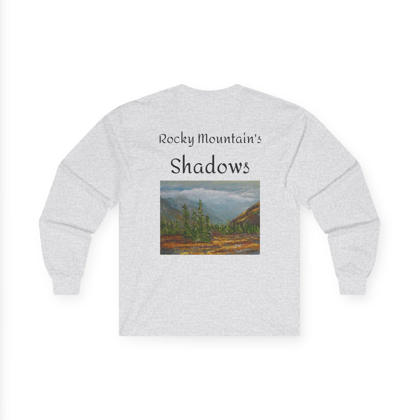 "Rocky Mountain's Shadows" Long Sleeve Casual Unisex Tee Shirt