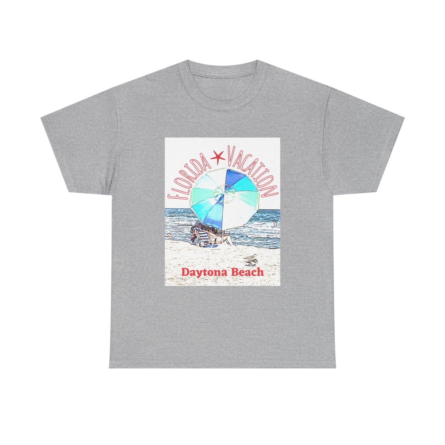 Florida Vacation Daytona Beach - Amazing Unisex Heavy Cotton Tee