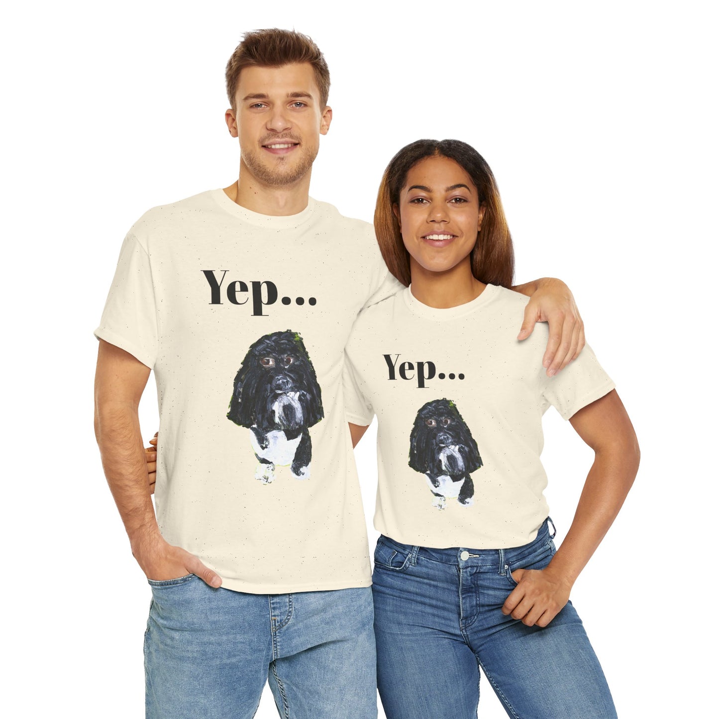 "Yep Dog" - Amazing Unisex Heavy Cotton Short Sleeve Tee Shirts!