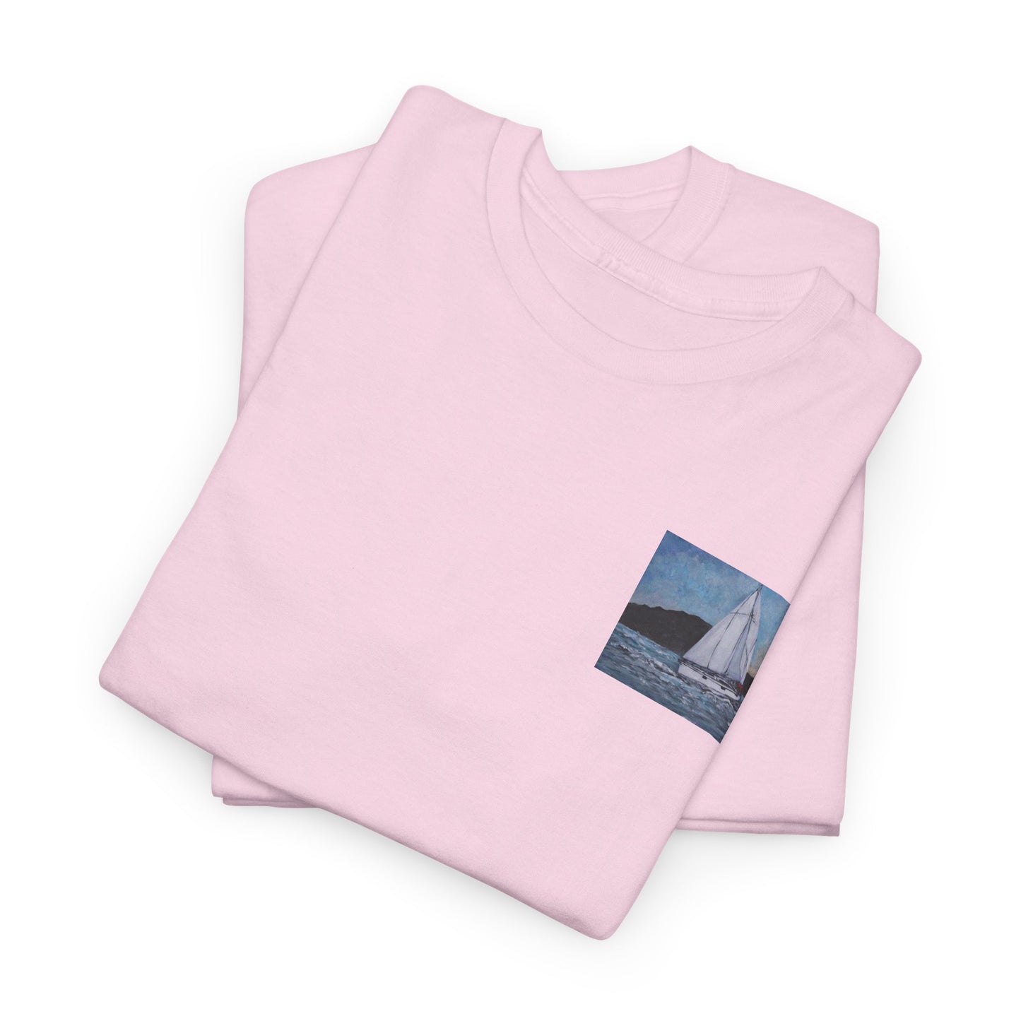 Smoothly Sailing - Amazing Unisex Heavy Cotton Short Sleeve Tee Shirts!