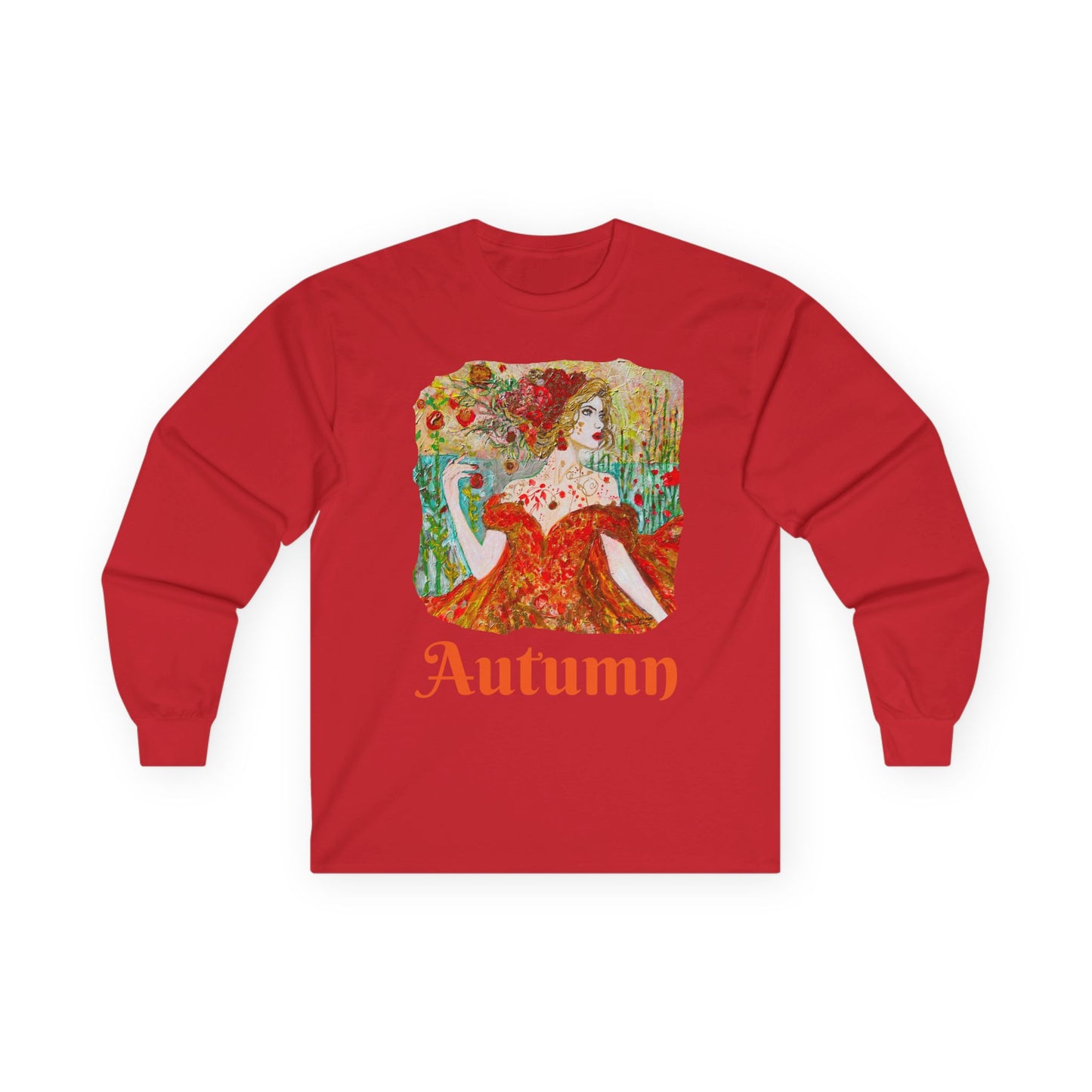 "Autumn" Long Sleeve Casual Unisex Tee Shirt