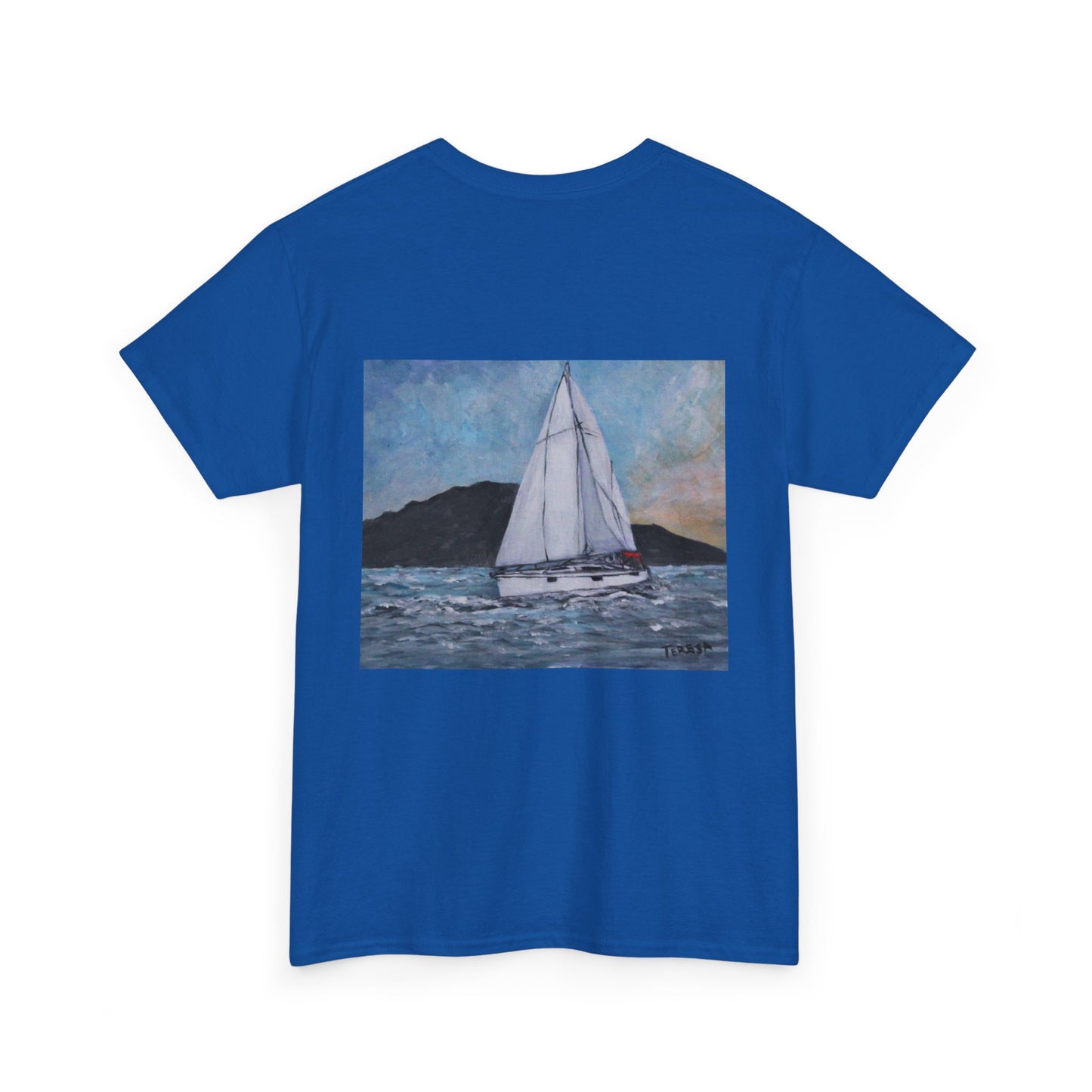 Smoothly Sailing - Amazing Unisex Heavy Cotton Short Sleeve Tee Shirts!