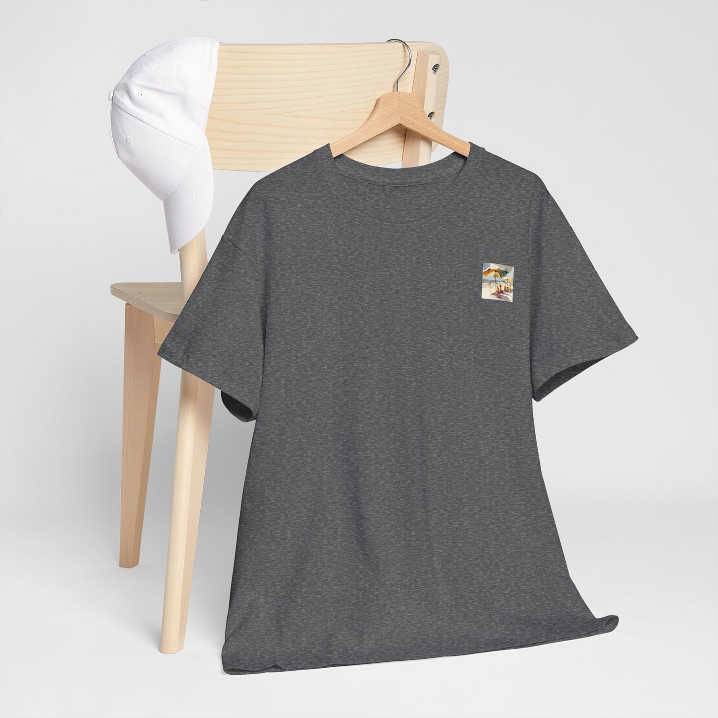 At the Beach Amazing Unisex Heavy Cotton Short Sleeve Tee Shirts!