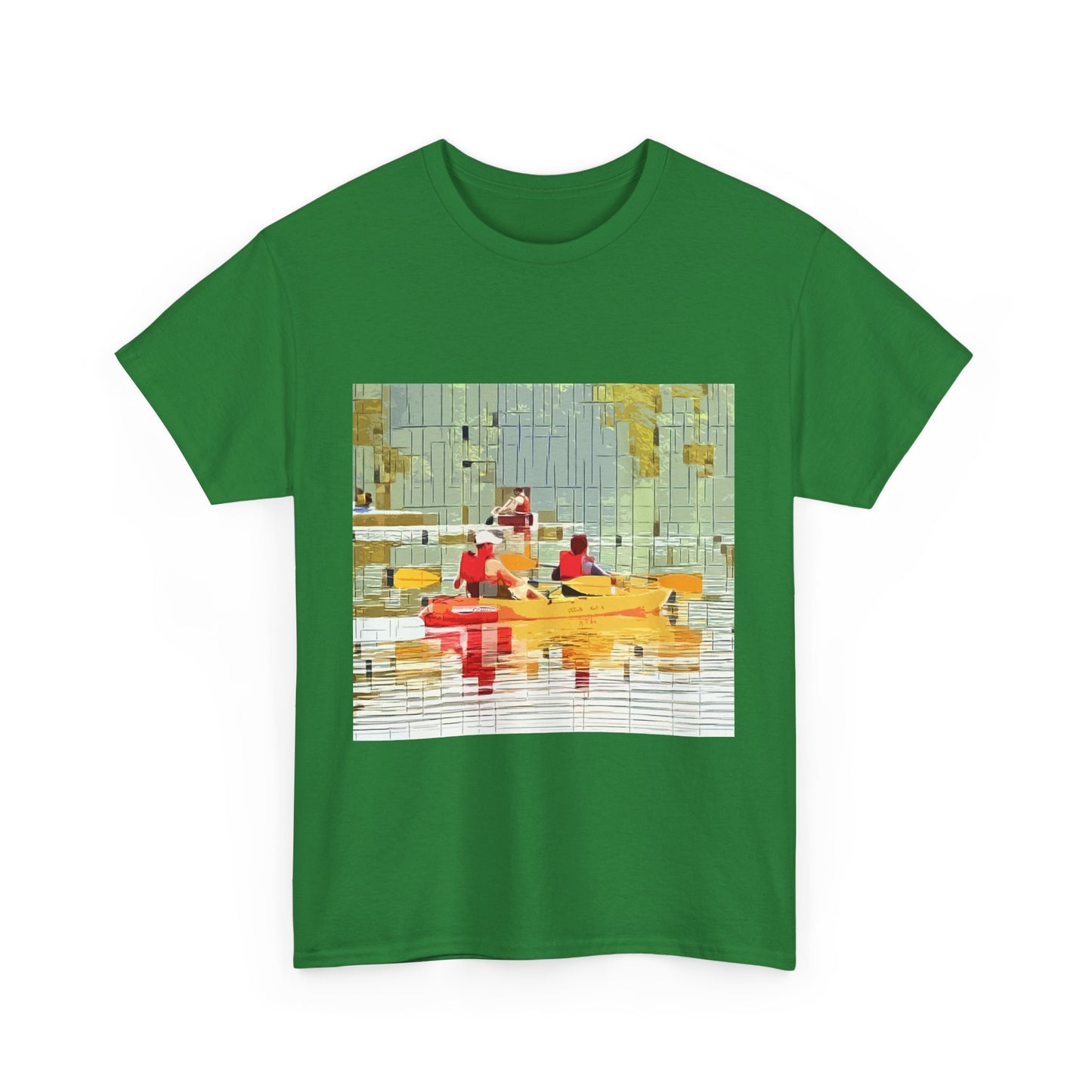 Kayak in the River - Amazing Unisex Heavy Cotton Tee