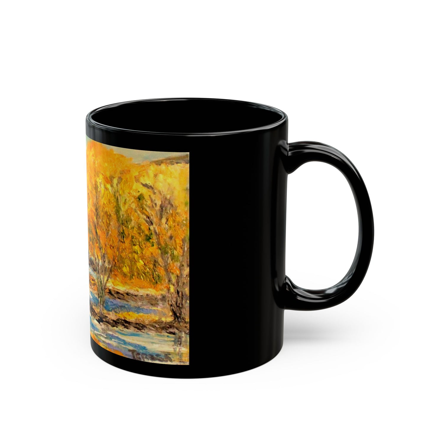 Colorado Morning- 11 oz or 15 oz Ceramic Black Mugs