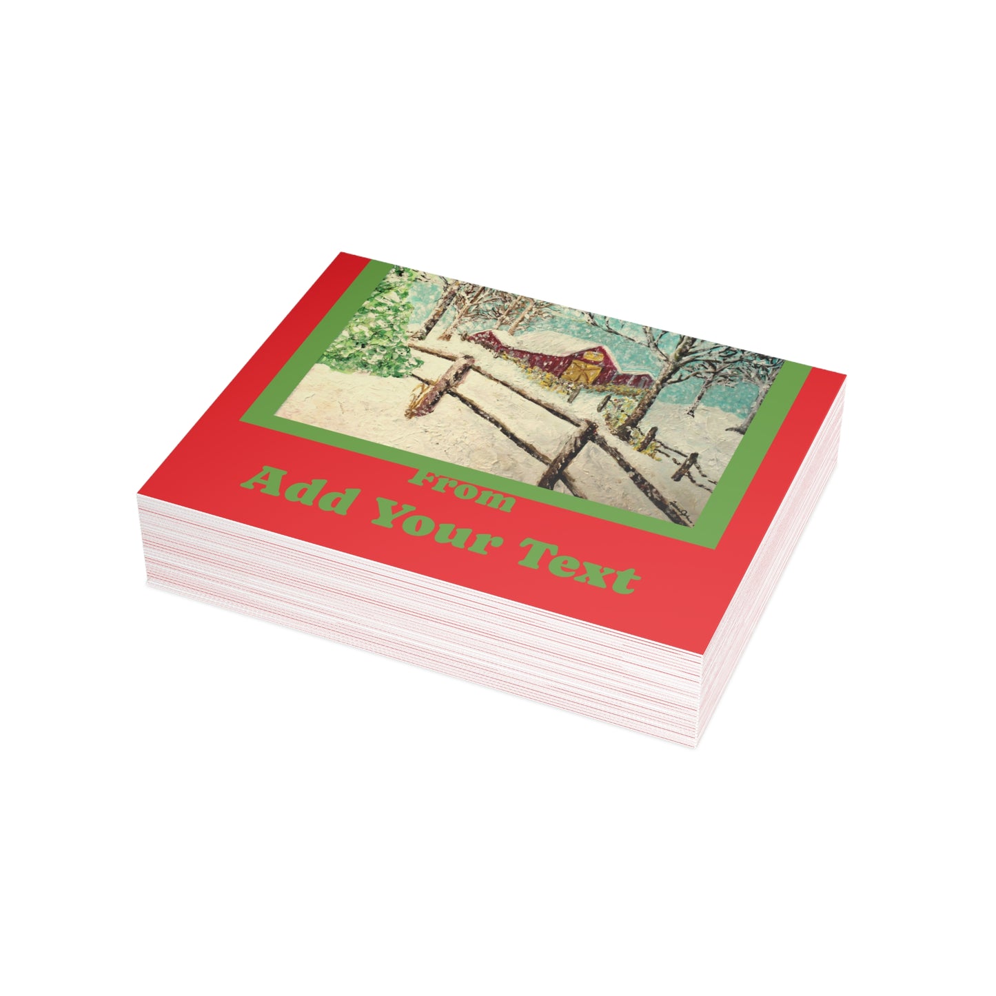 "We Wish You a Merry Christmas" Postcard Bundles (envelopes not included)