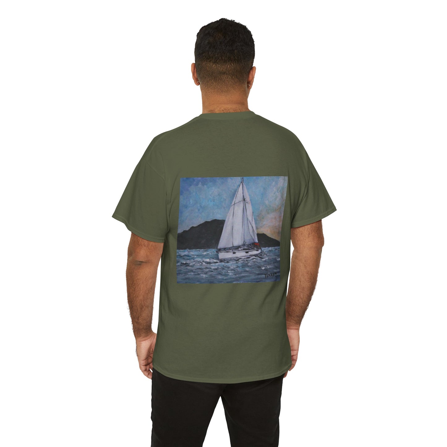 Smoothly Sailing - Amazing Unisex Heavy Cotton Short Sleeve Tee Shirts!