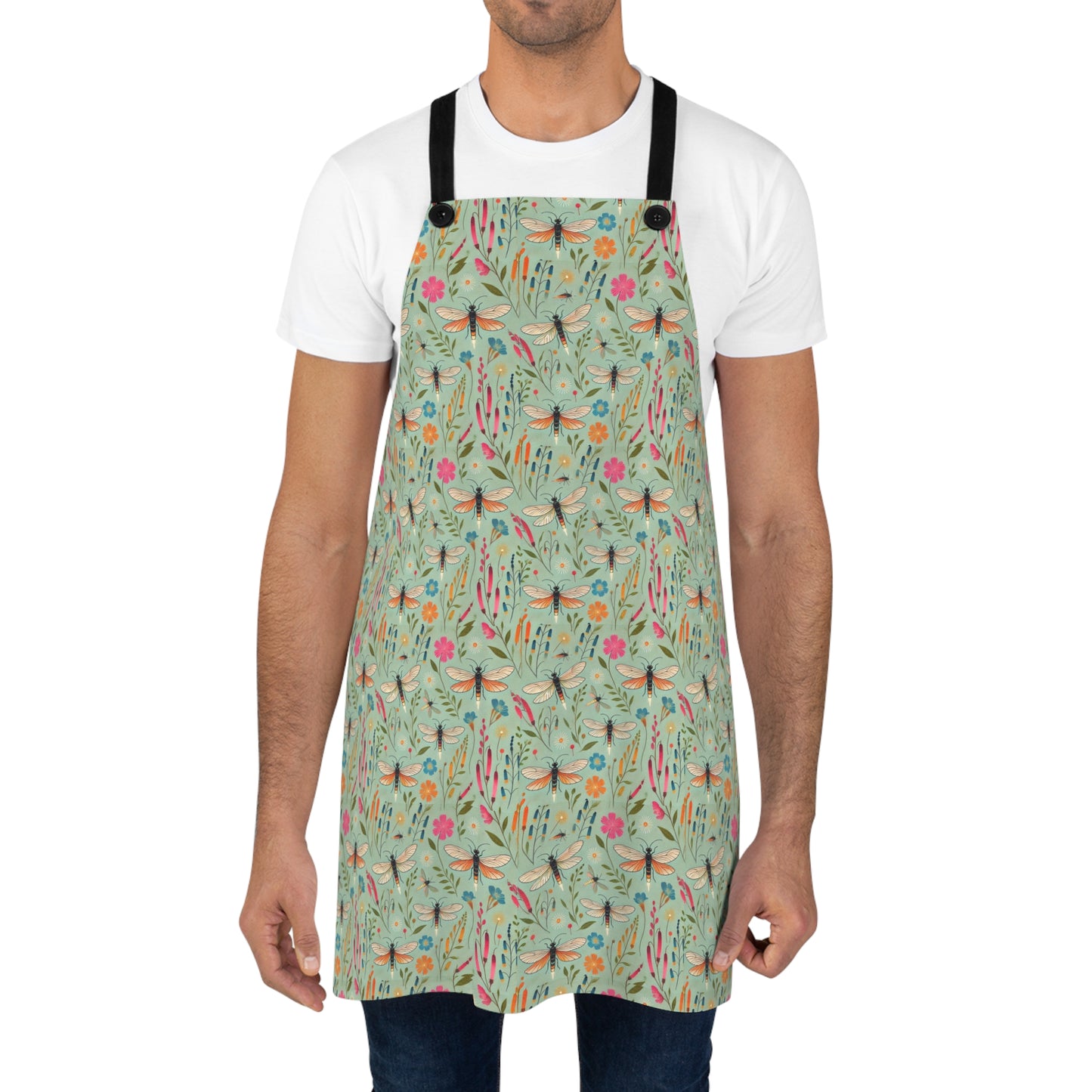 Fireflies and Garden Flowers-Apron