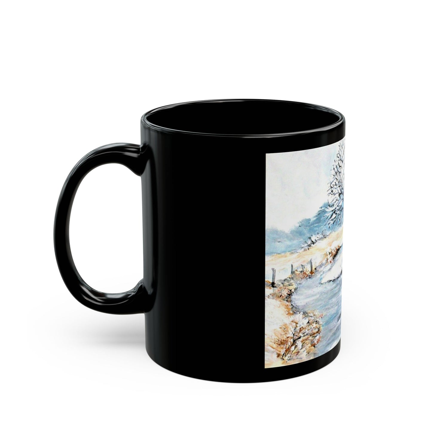 Watson Creek- 11 oz or 15 oz Ceramic Black Mugs