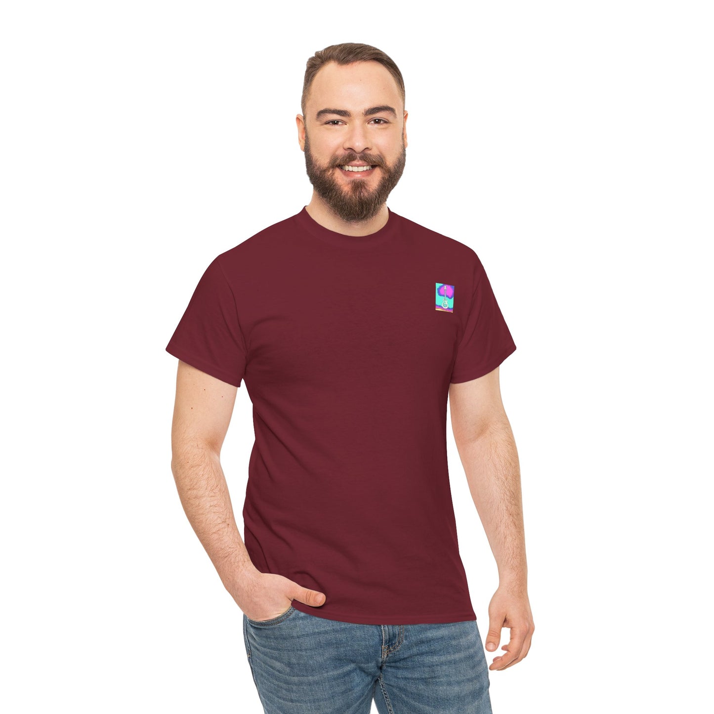 Psychedelic Guitar- Amazing Unisex Heavy Cotton Short Sleeve Tee Shirts!