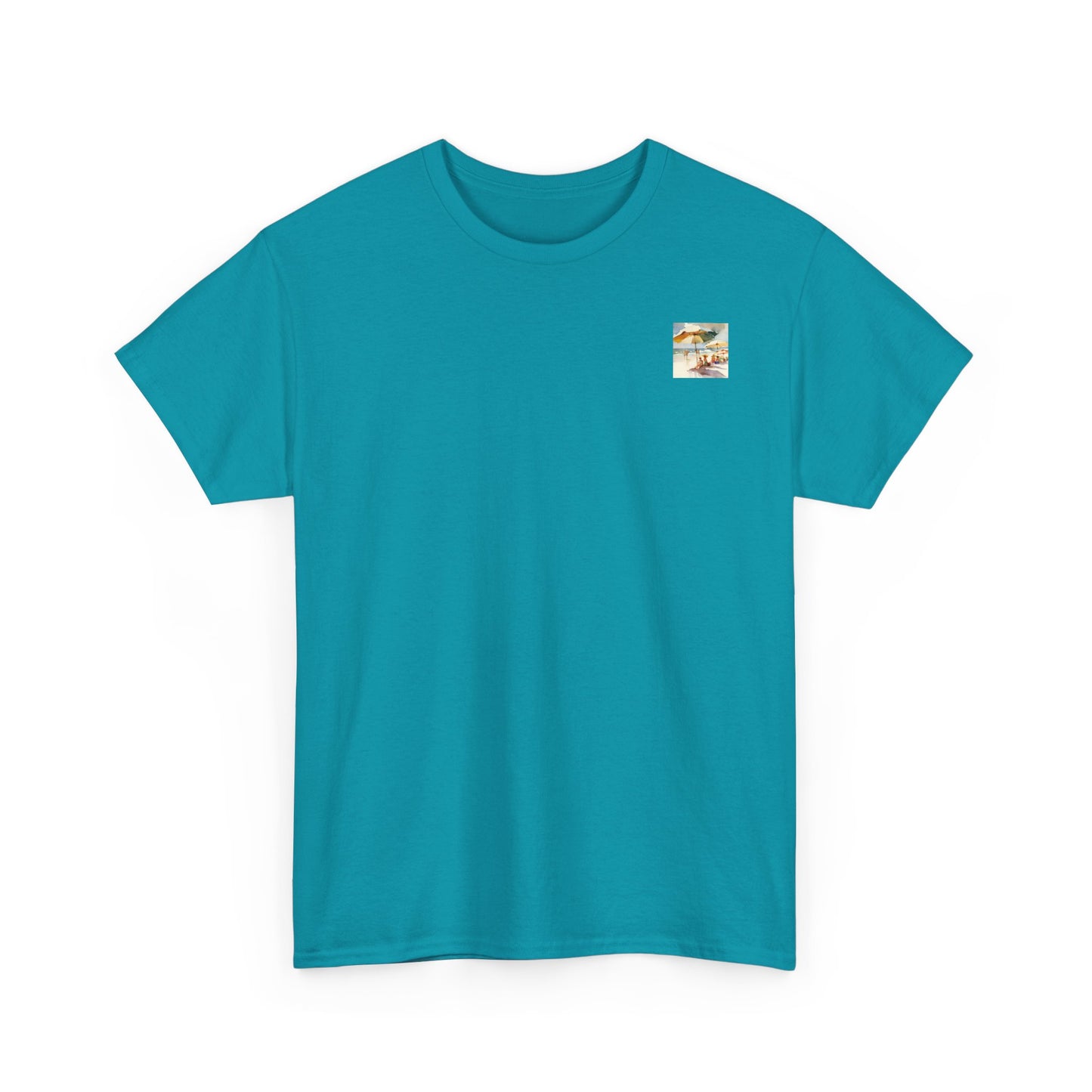 At the Beach Amazing Unisex Heavy Cotton Short Sleeve Tee Shirts!