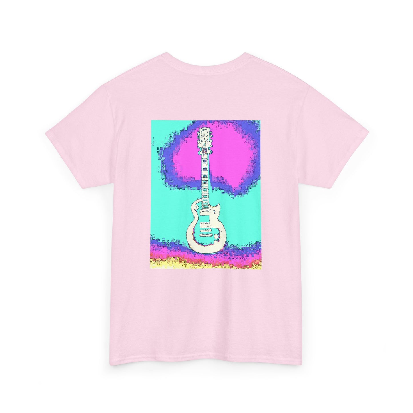 Psychedelic Guitar- Amazing Unisex Heavy Cotton Short Sleeve Tee Shirts!