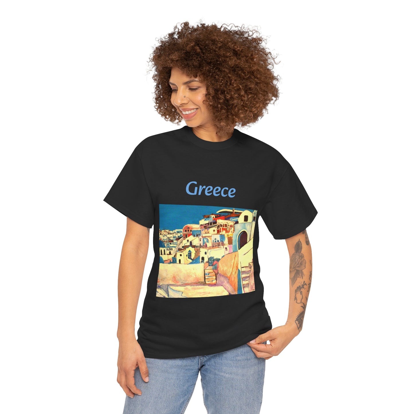Greece - Amazing Unisex Heavy Cotton Short Sleeve Tee Shirts!