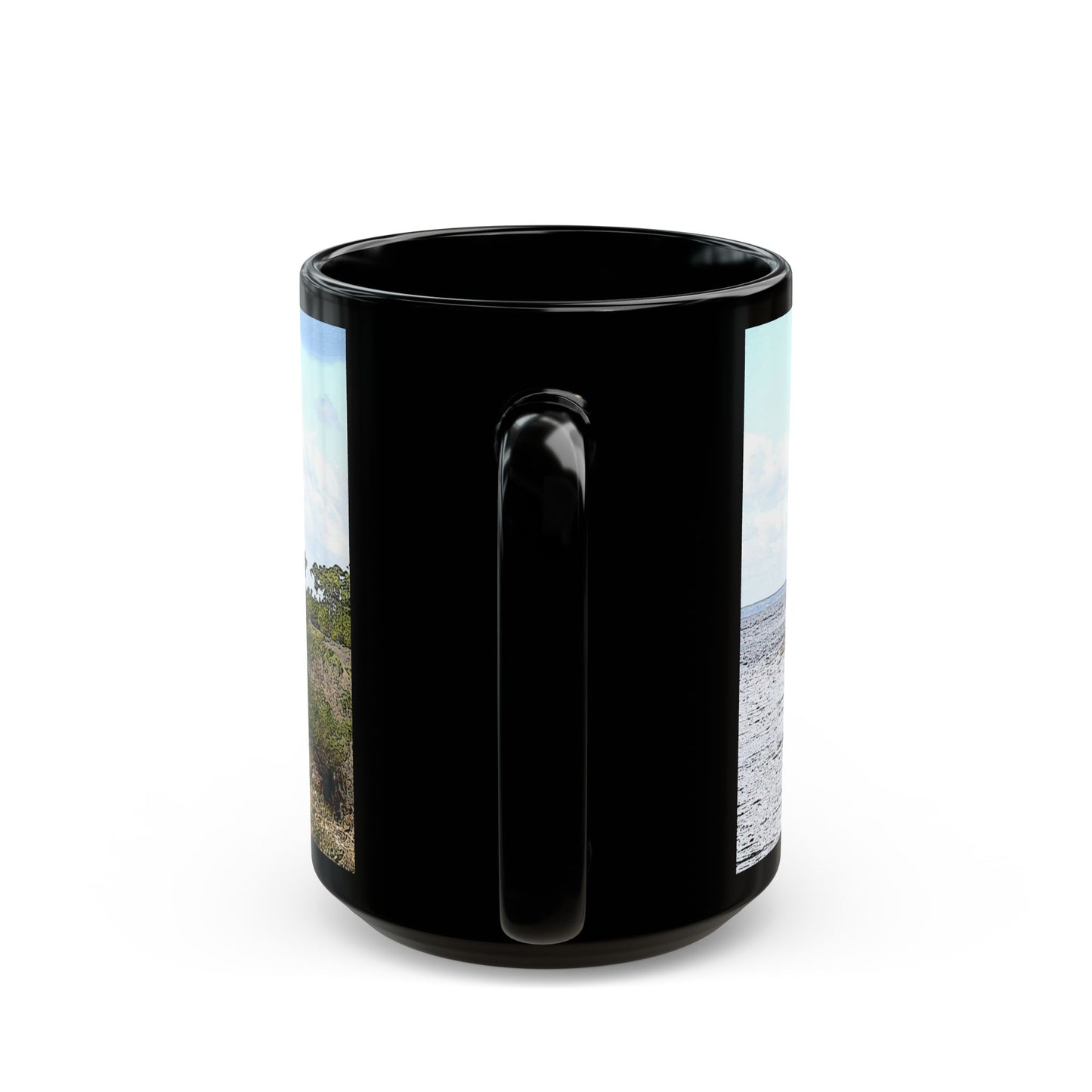 Going Coastal - 11 oz or 15 oz Ceramic Black Mugs
