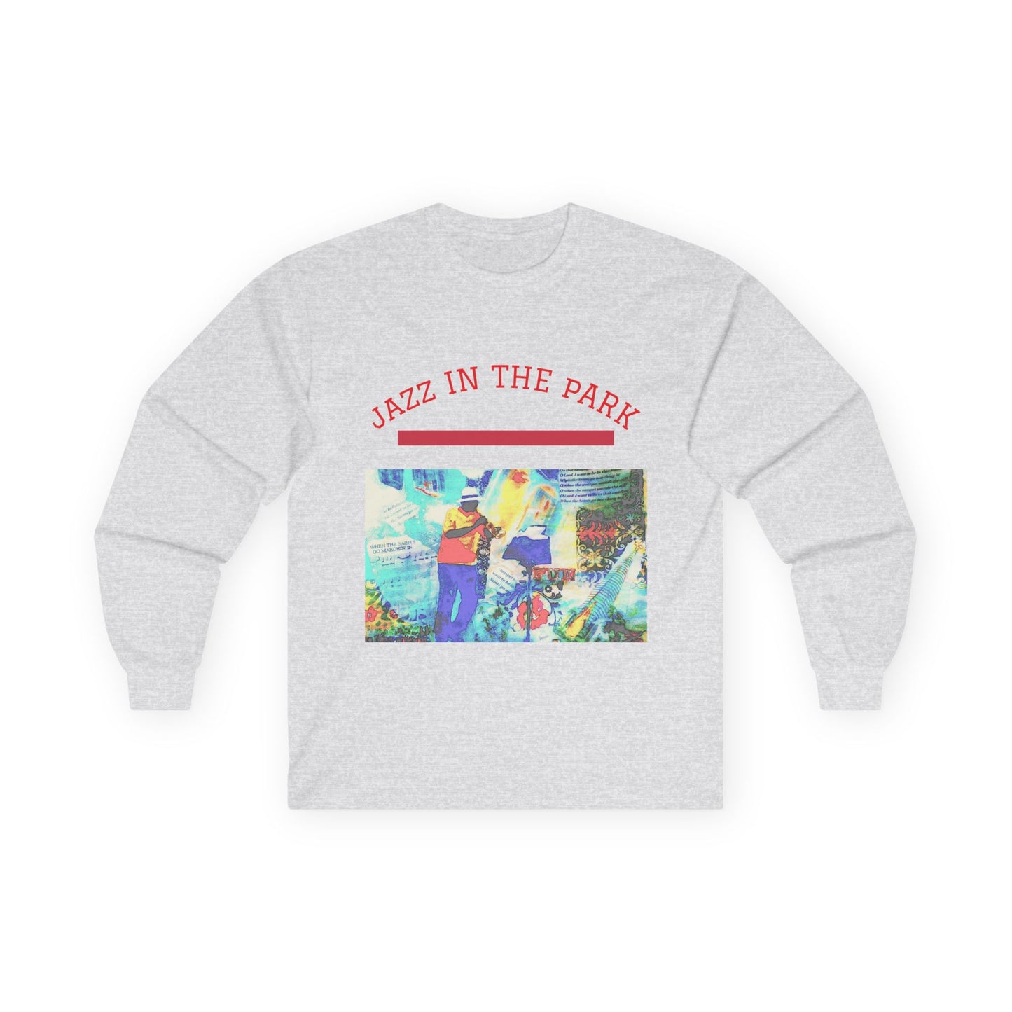 "Jazz in the Park" Long Sleeve Casual Unisex Tee Shirt