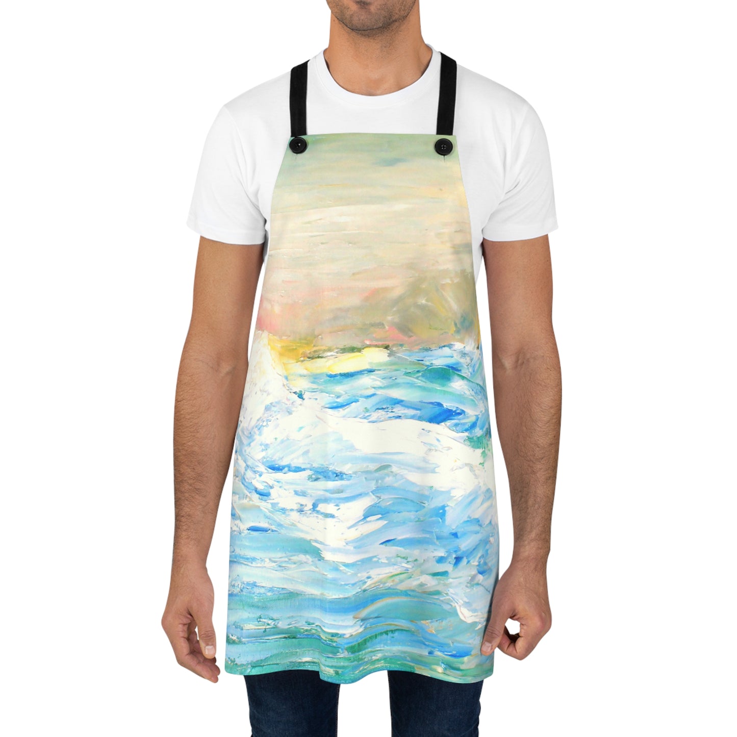 God is Stirring the Sea -Apron
