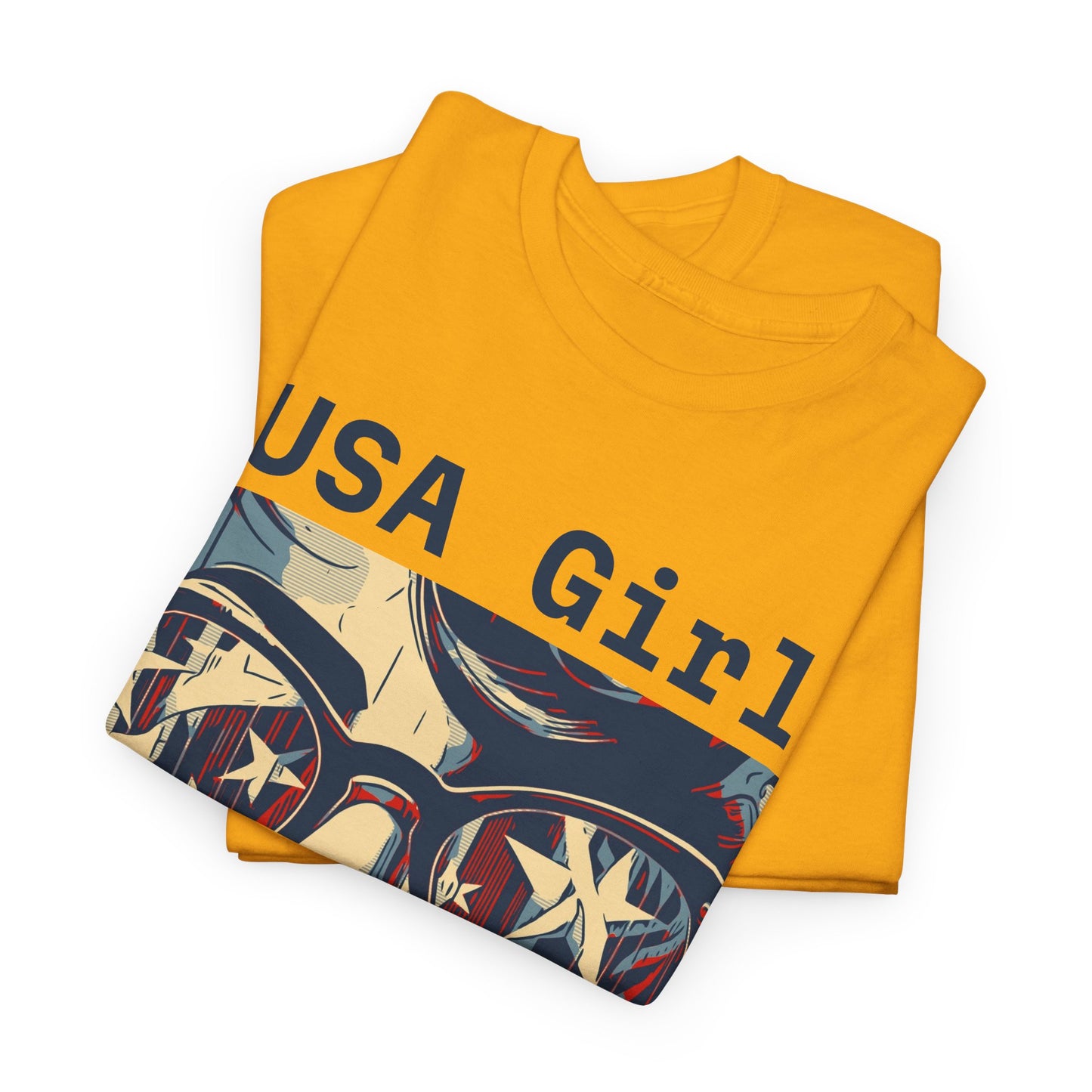 "USA Girl" Amazing Unisex Heavy Cotton Short Sleeve Tee Shirts!