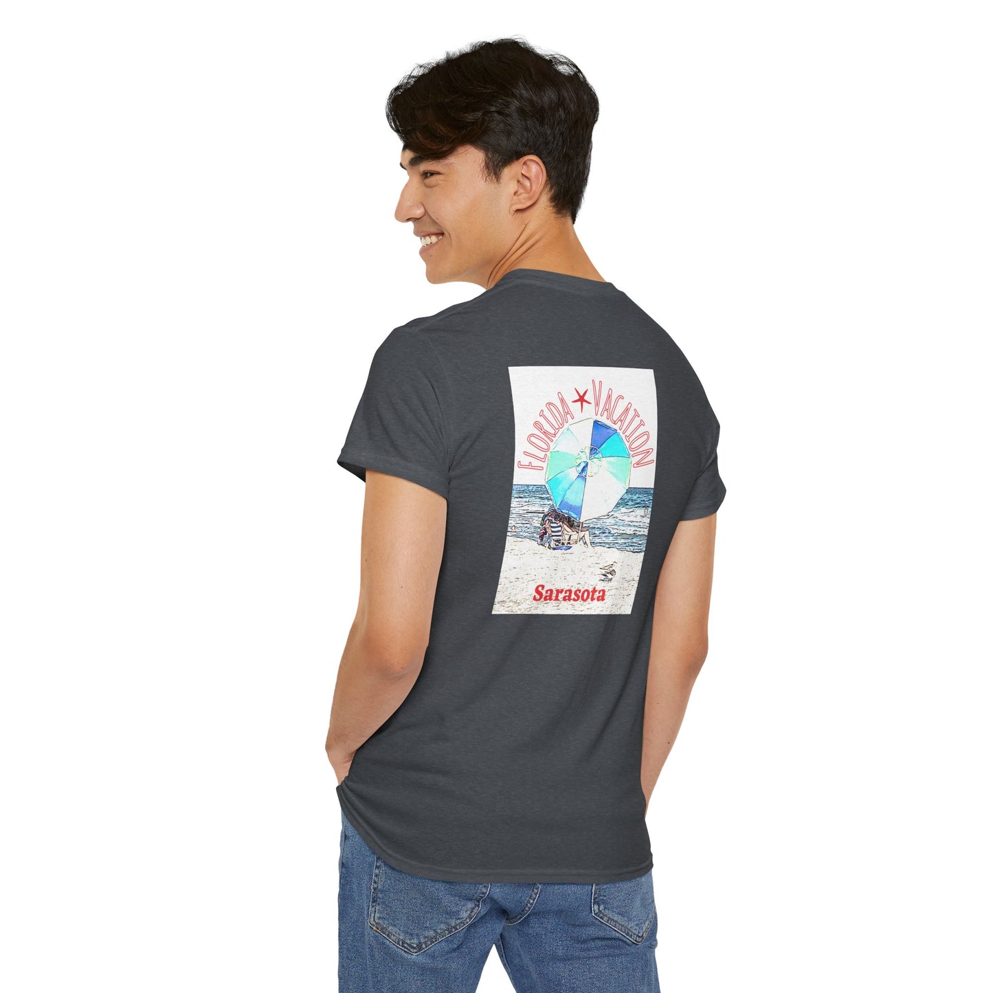 Florida Vacation Sarasota - Amazing Unisex Heavy Cotton Short Sleeve Tee Shirts!