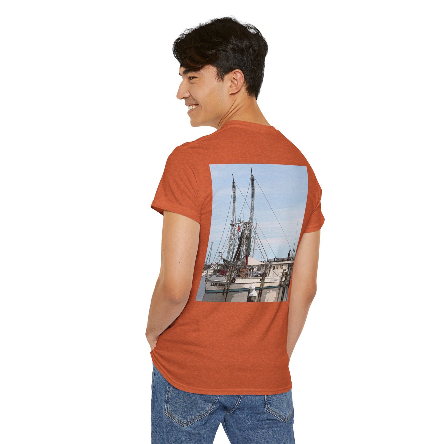 Shrimp Boat- Amazing Unisex Heavy Cotton Short Sleeve Tee Shirts!