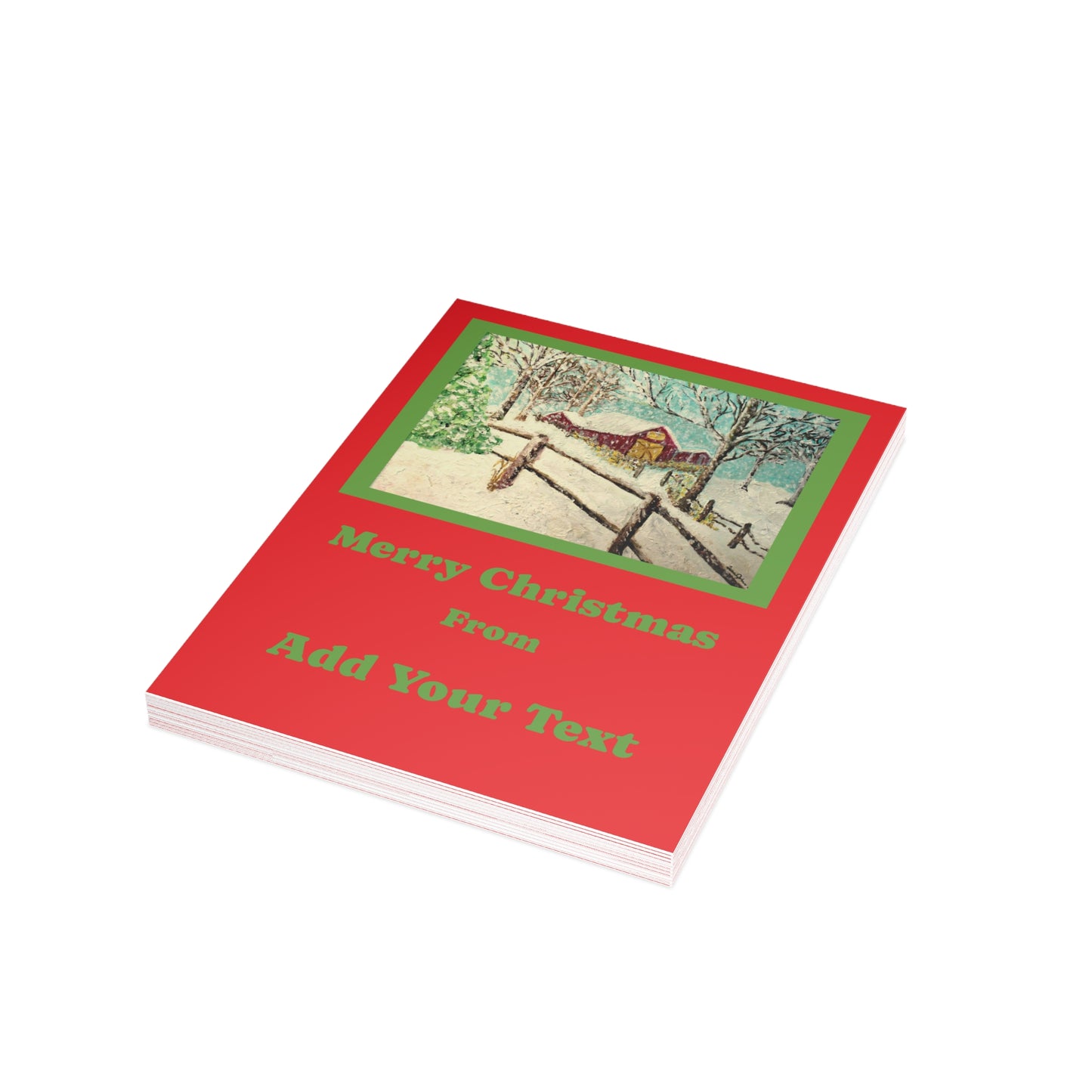 "We Wish You a Merry Christmas" Postcard Bundles (envelopes not included)